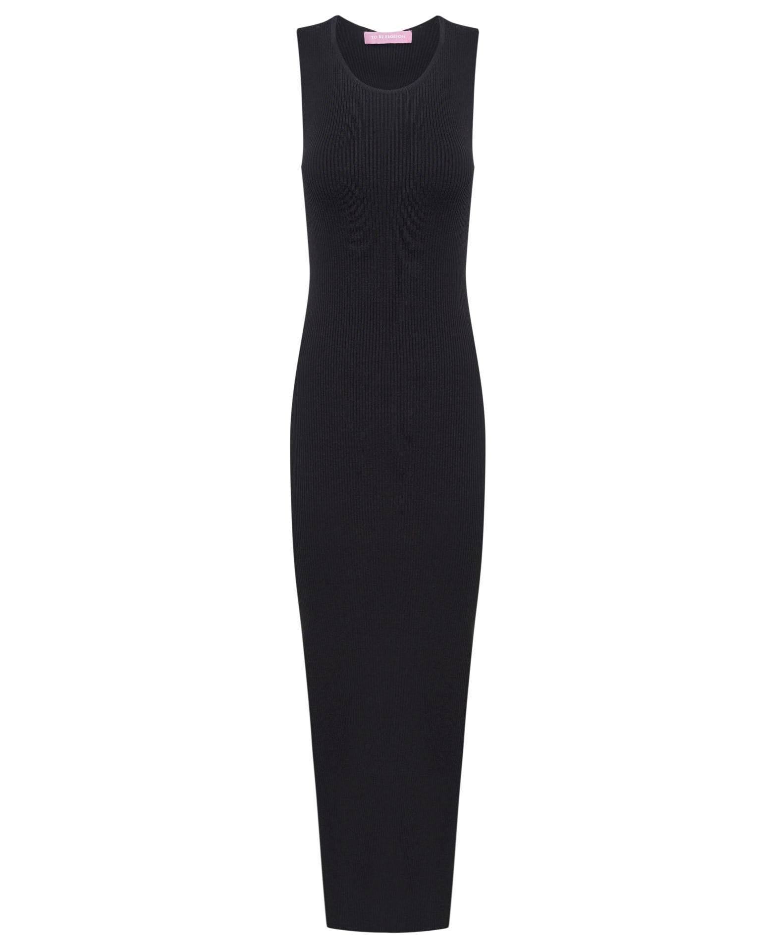 Sleeveless black dress, Black — photo 7