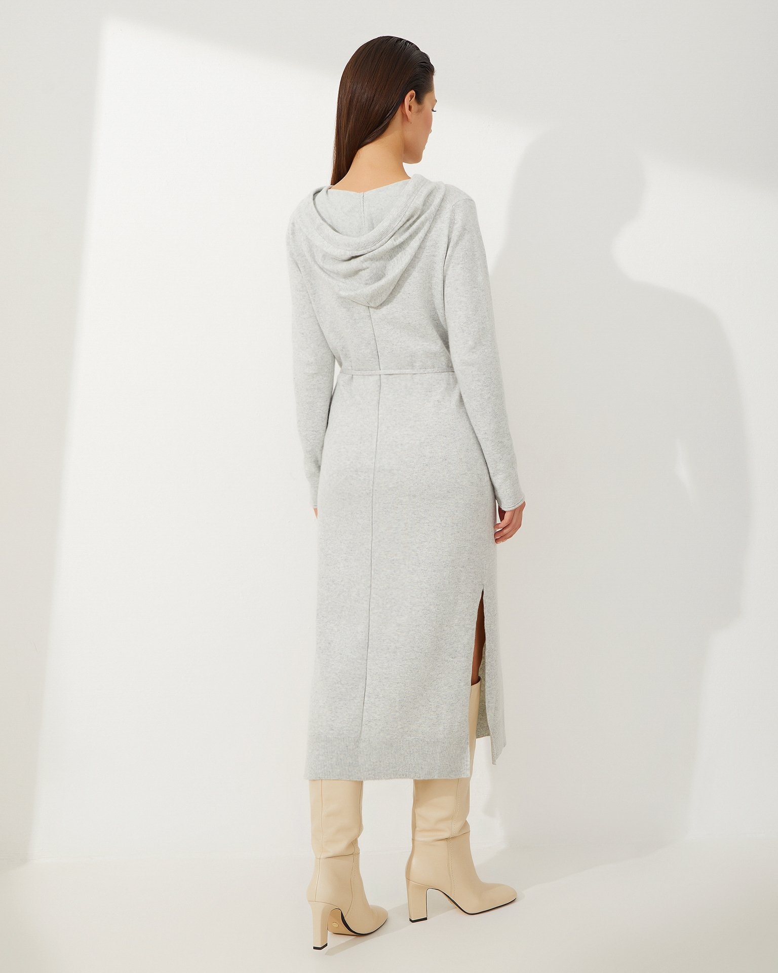 Hoodie dress, Light Grey — photo 2