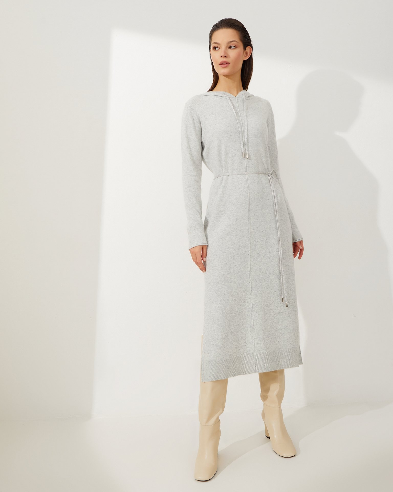 Hoodie dress, Light Grey