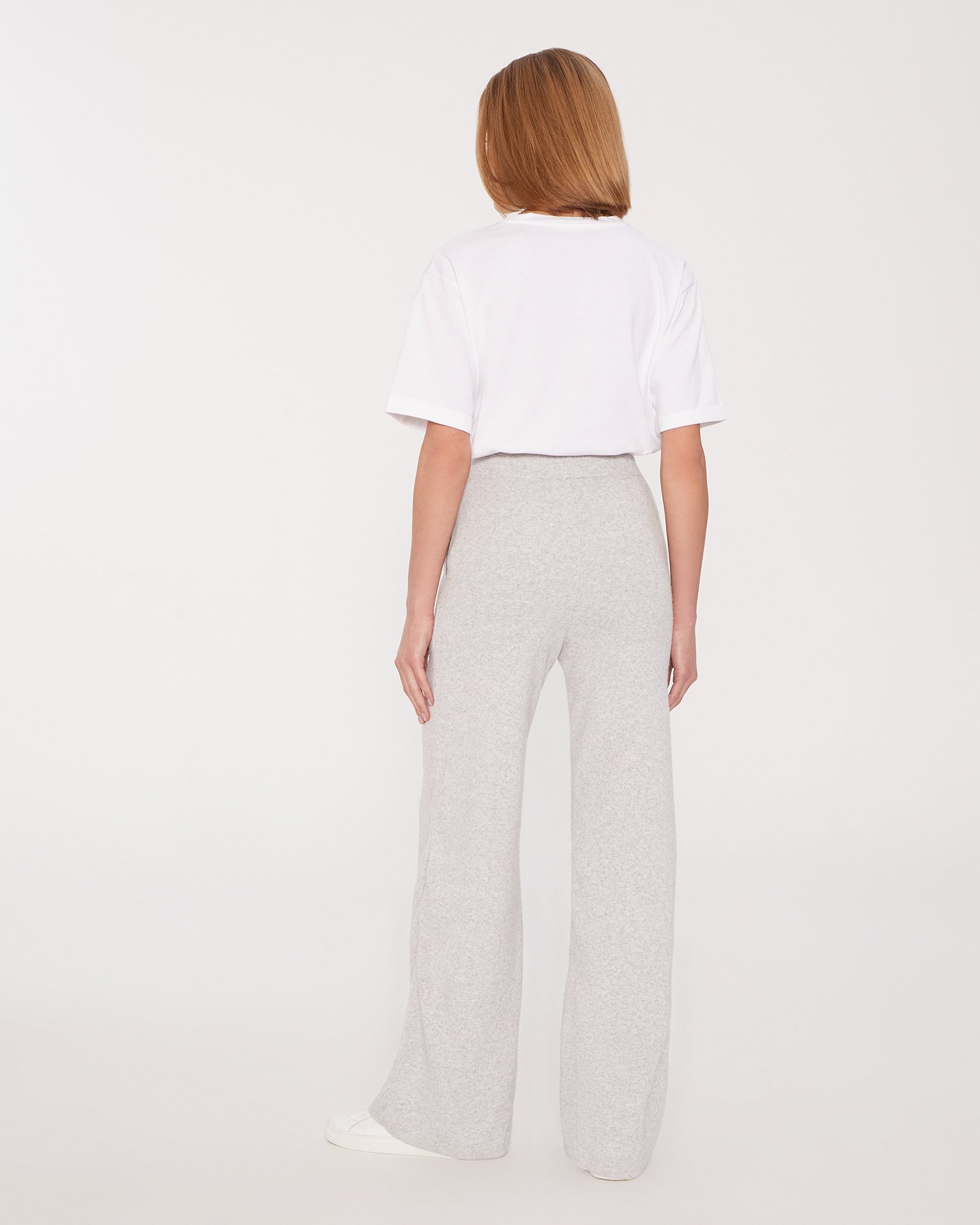 Grey knitted trousers, Grey — photo 3