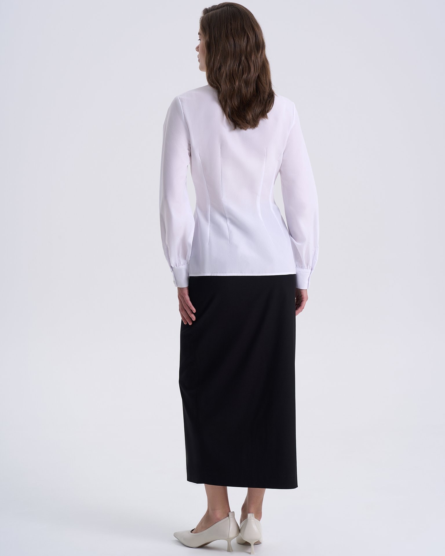Fitted shirt, White — photo 4