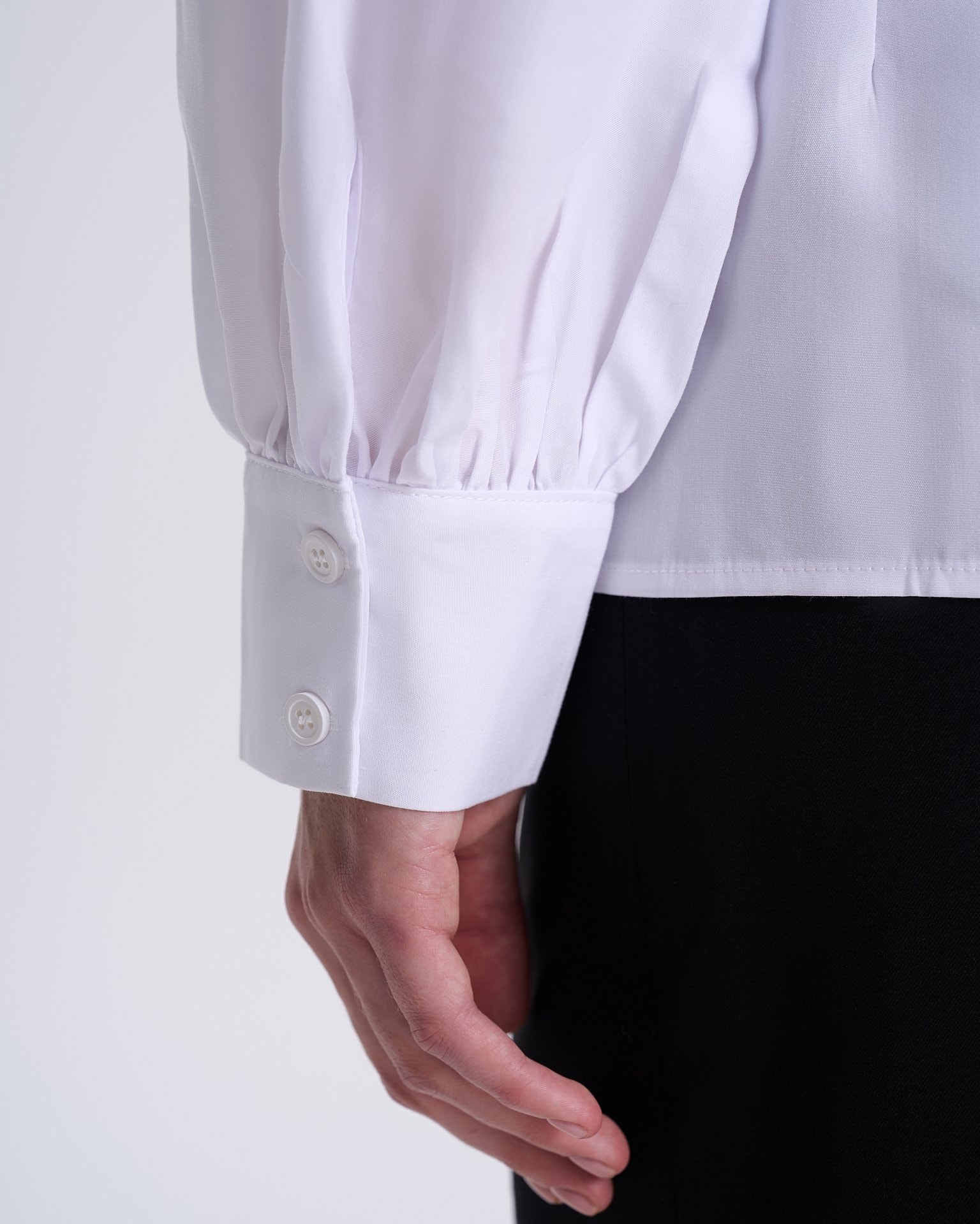 Fitted shirt, White — photo 9