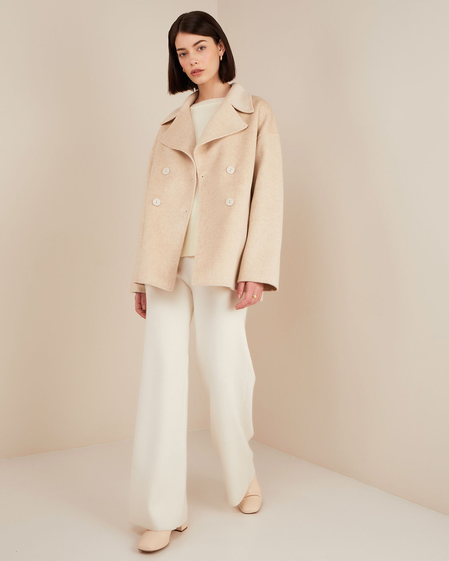 Wool coat, Beige — photo 2