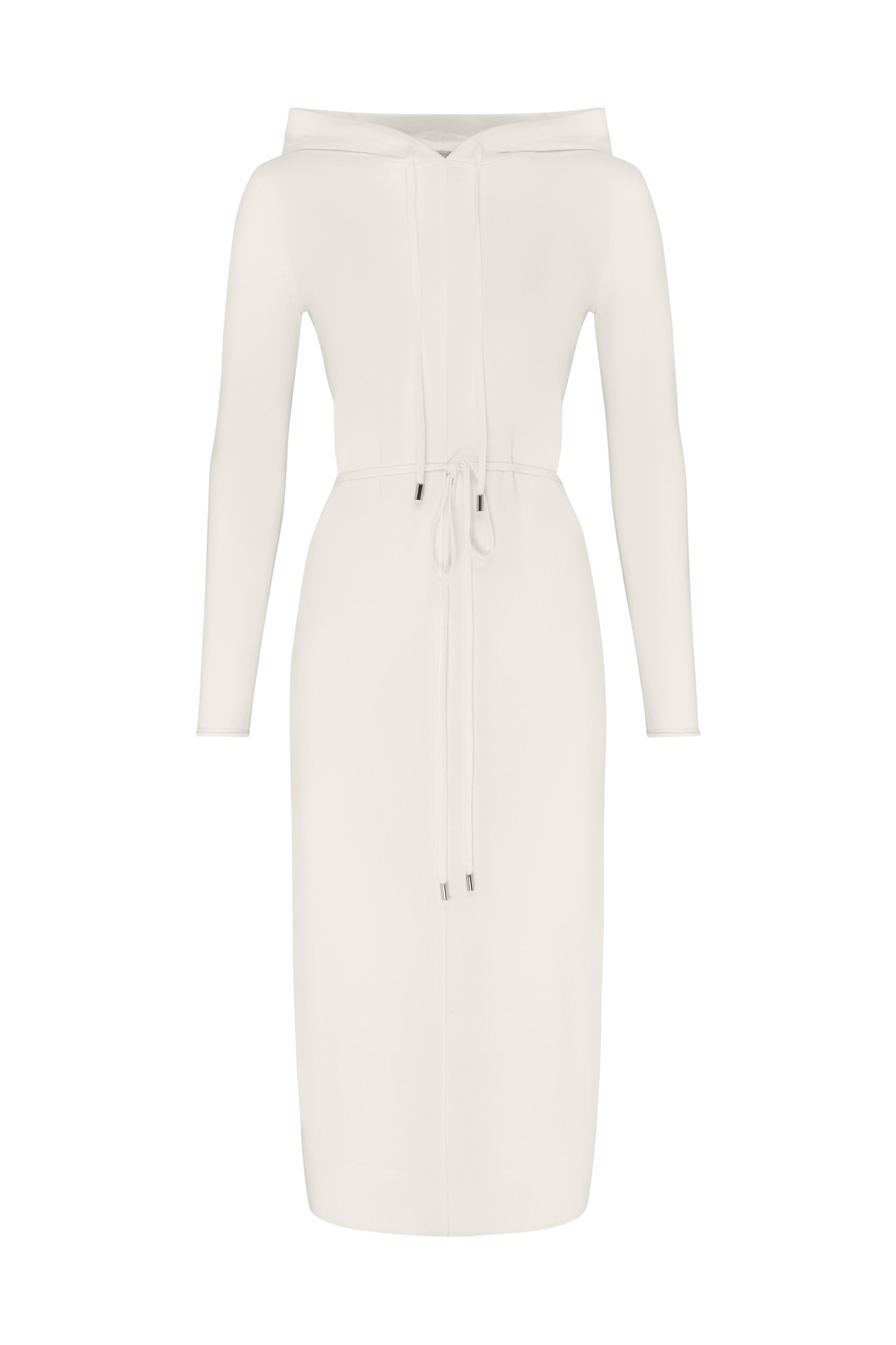 Hooded midi dress, Milk — photo 7