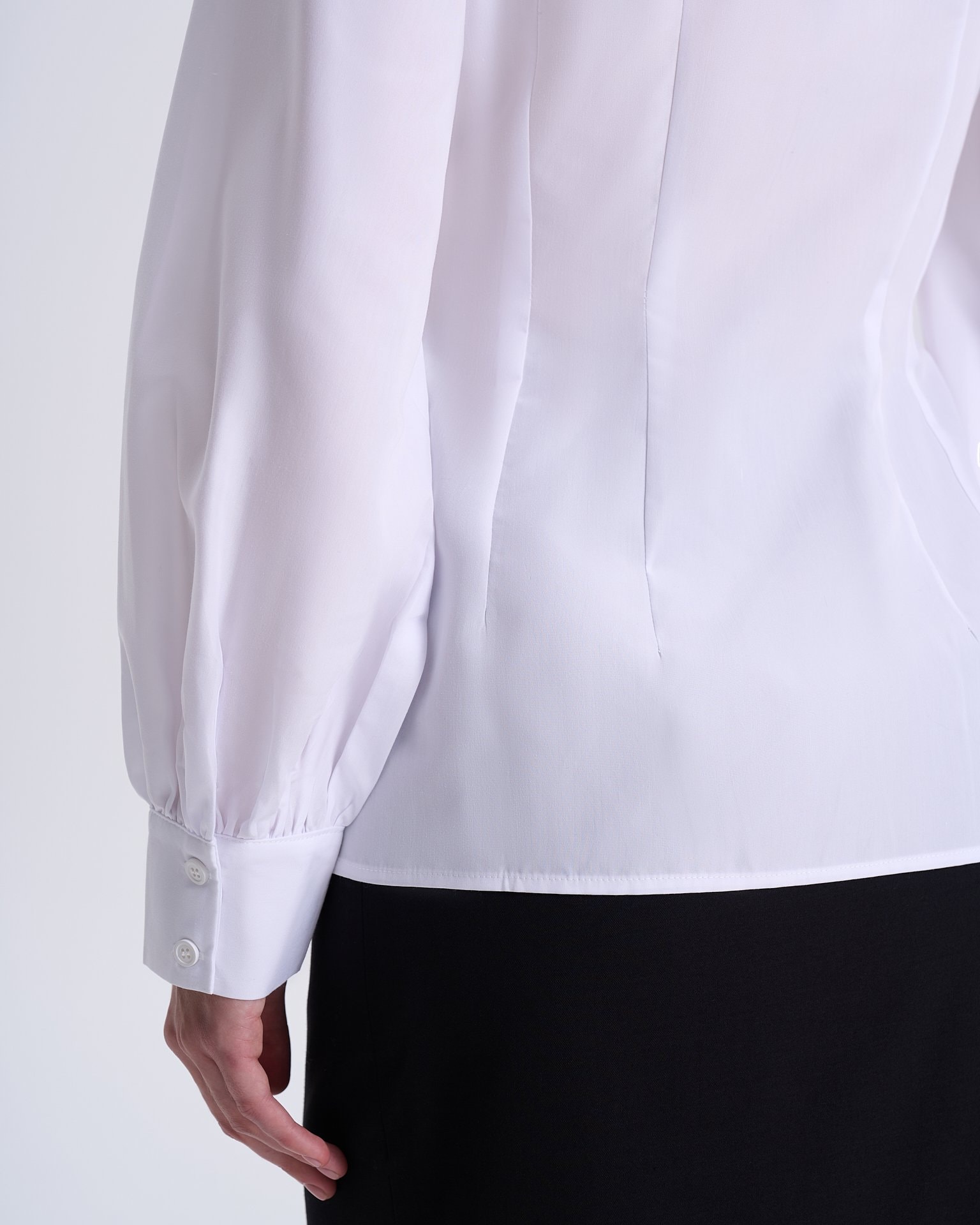 Fitted shirt, White — photo 10