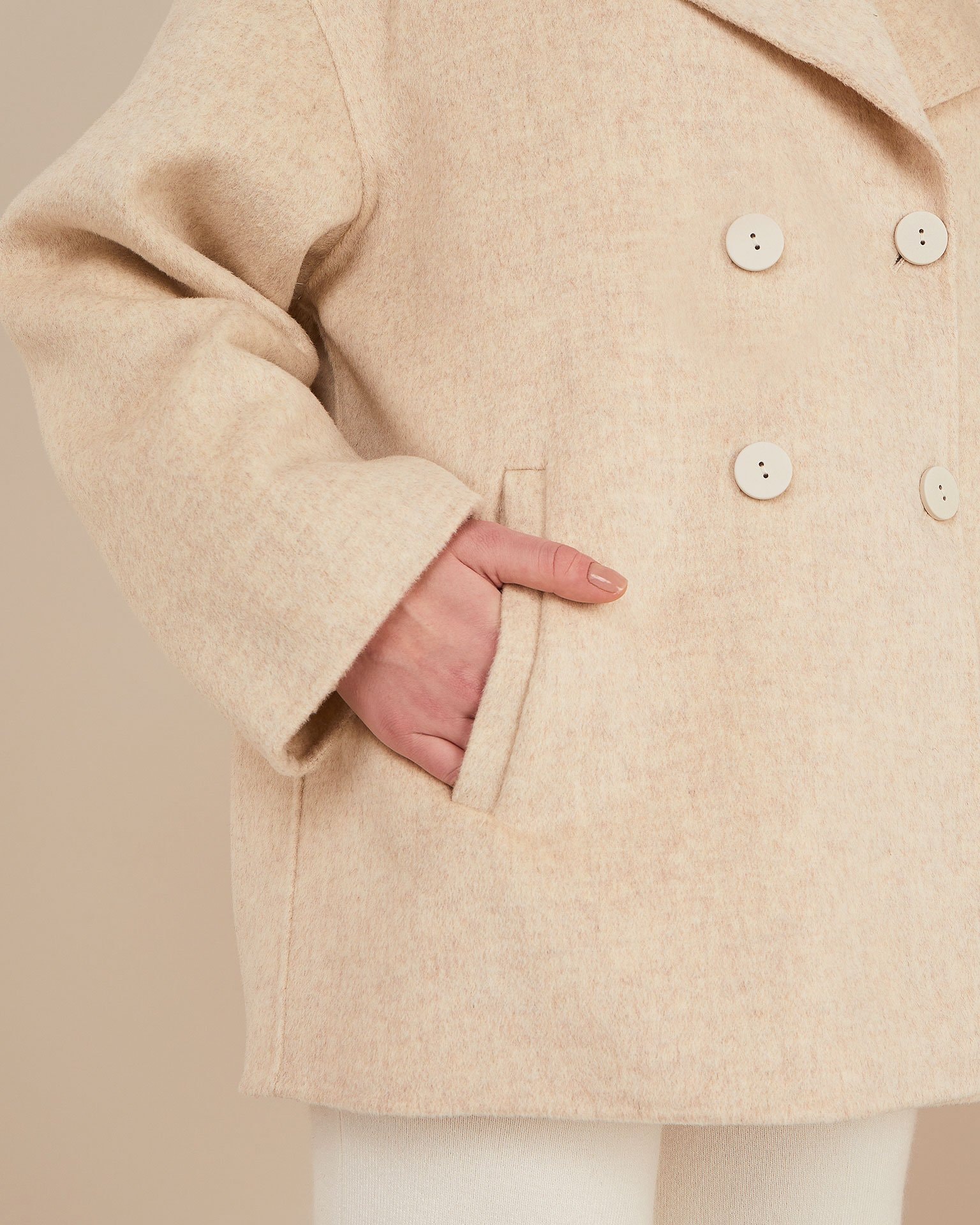 Wool coat, Beige — photo 6