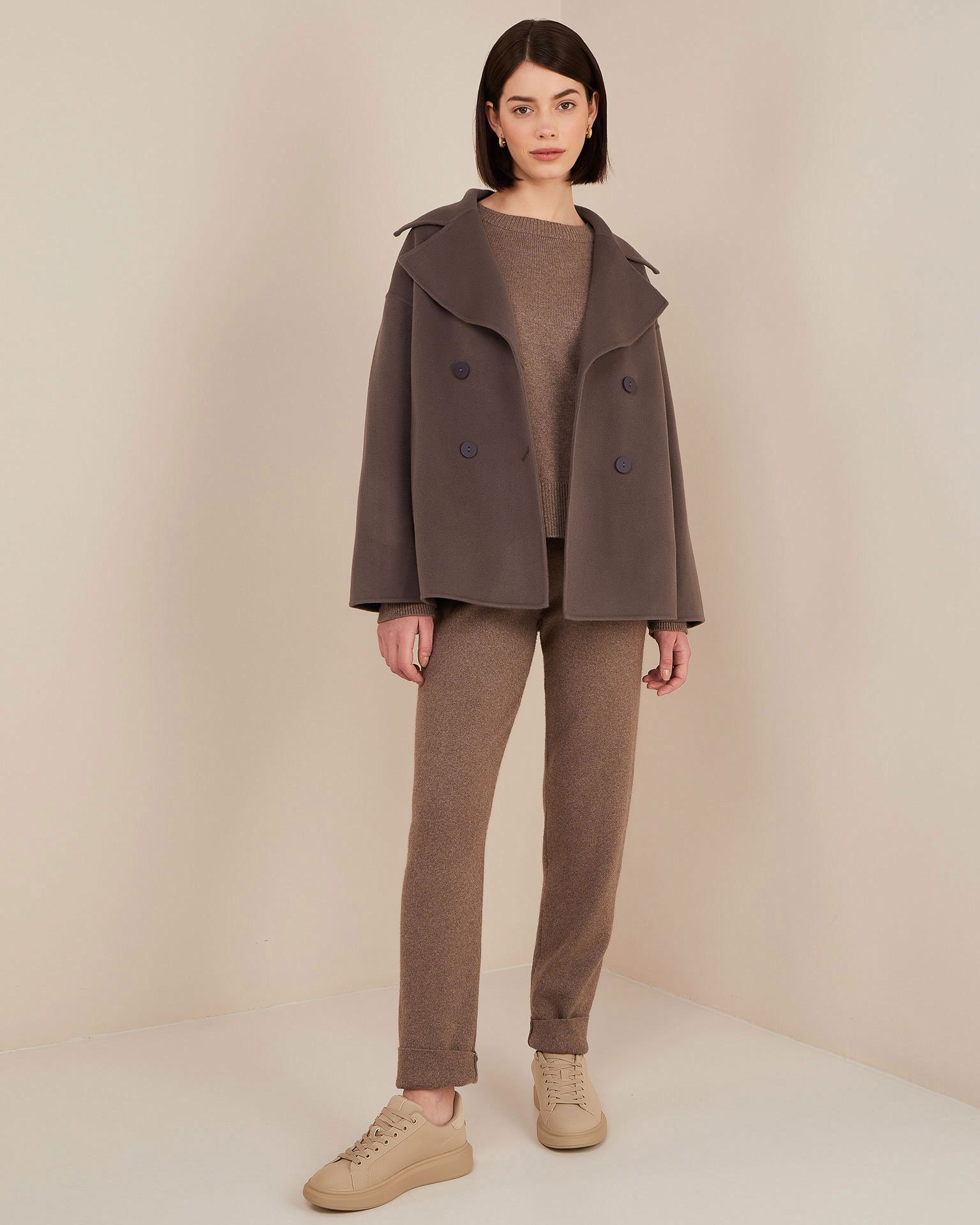 Relaxed-fit coat, Grey — photo 3