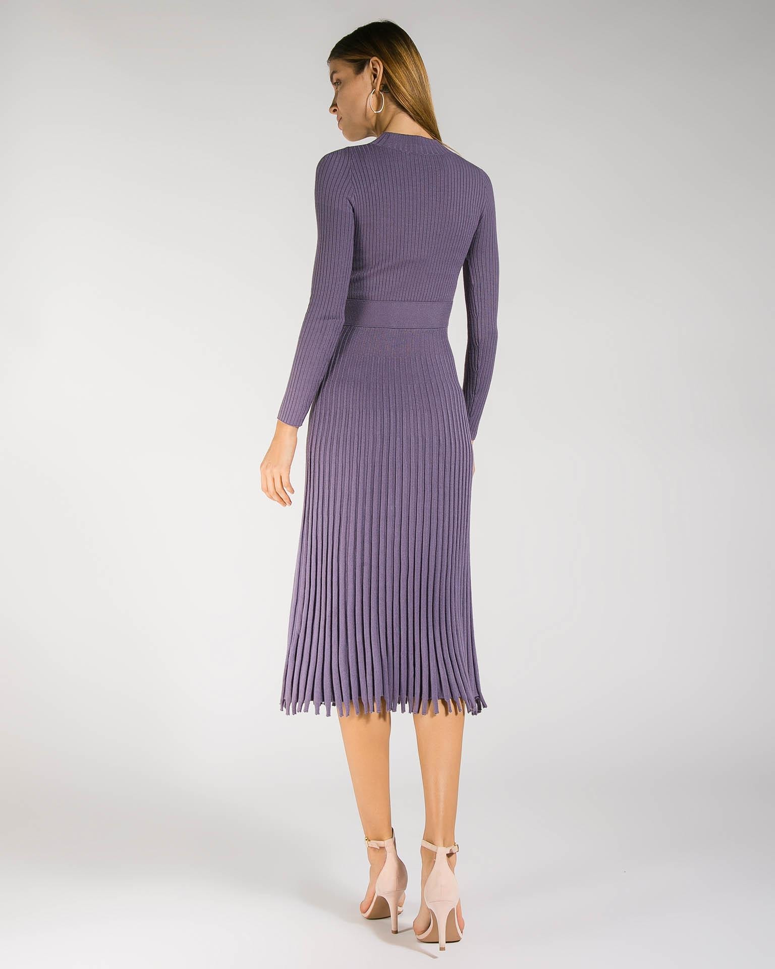 Sleeved minimalist dress, Lilac — photo 5
