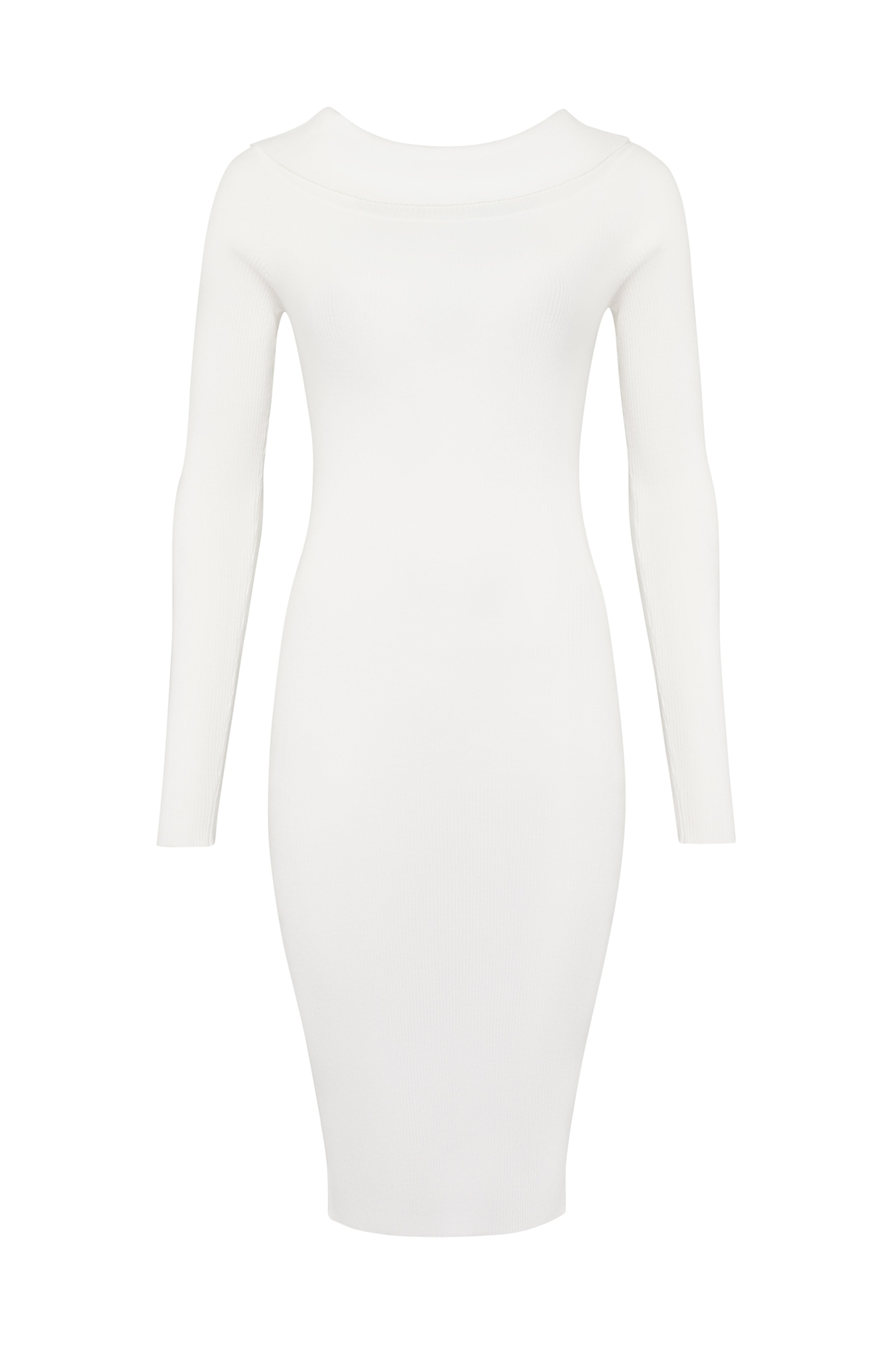 White fitted dress, White — photo 6