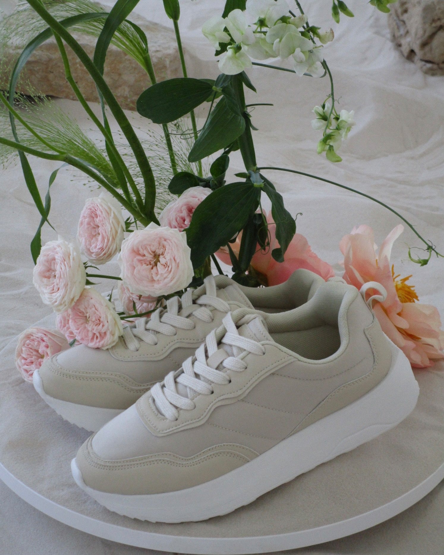 Beige trainers, Beige — photo 2