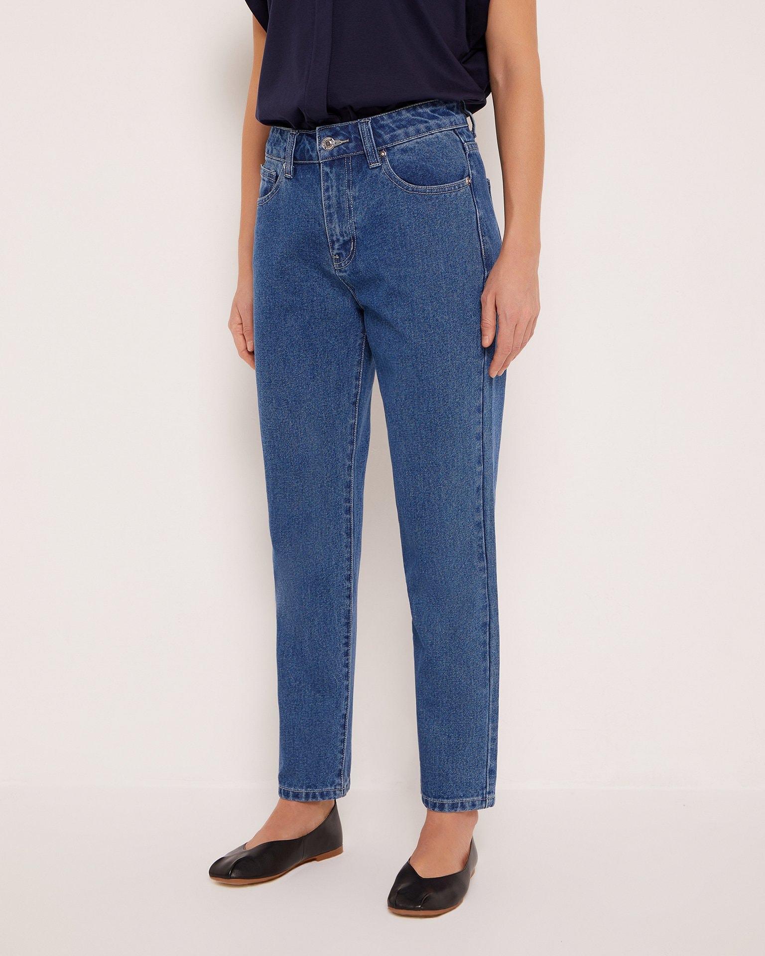 Five-pocket jeans, Blue — photo 6