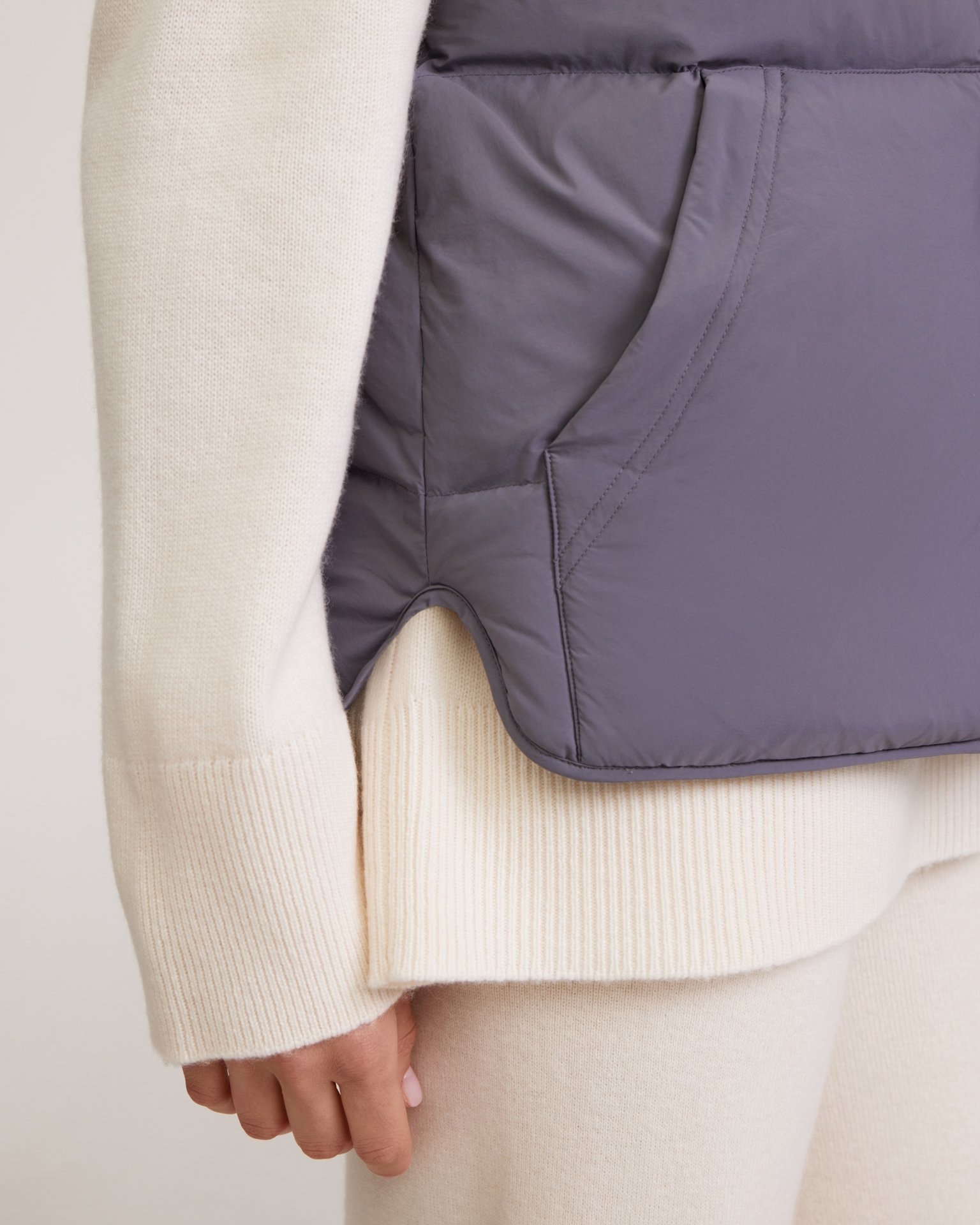 Down Gilet, Grey — photo 7