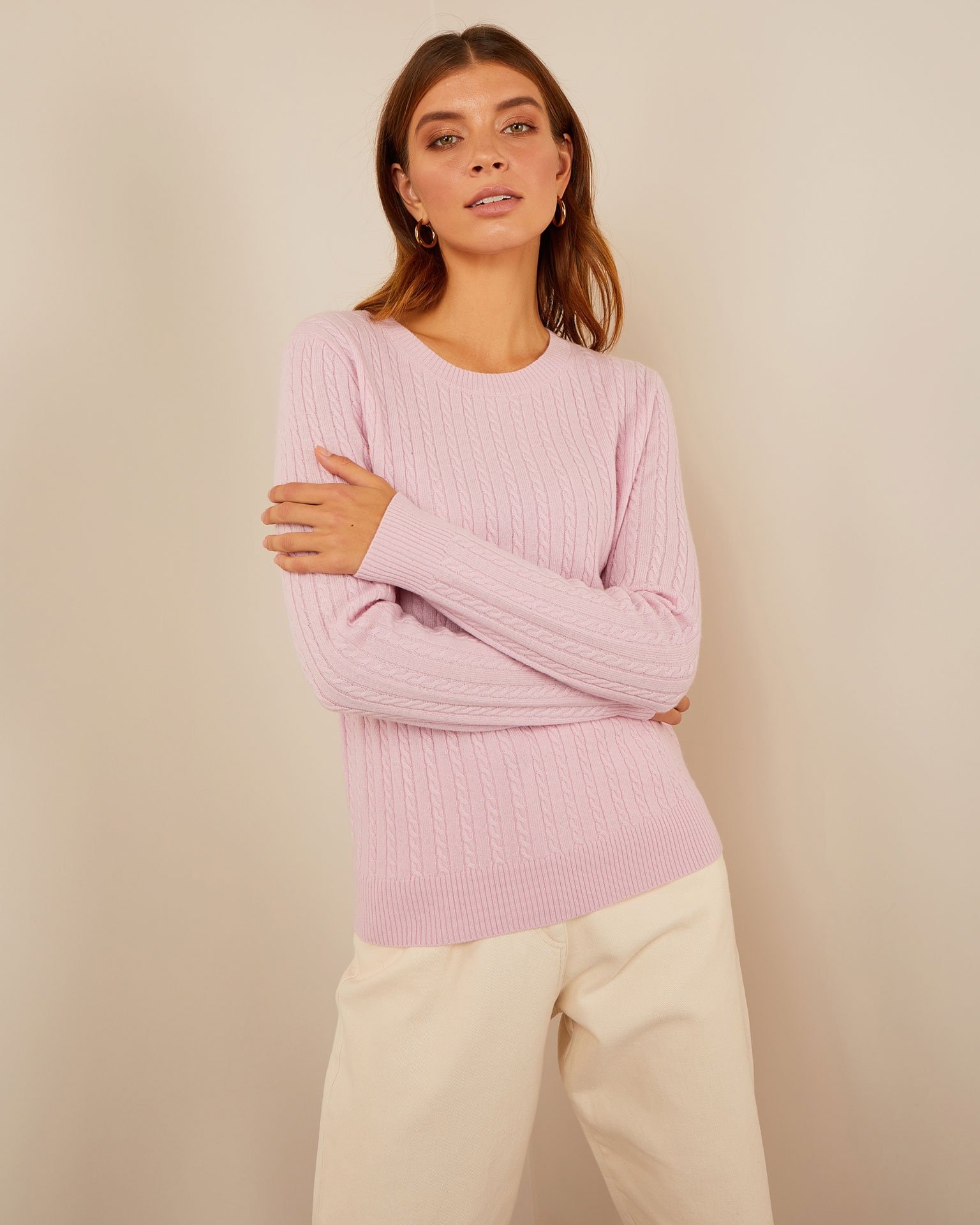 Cashmere sweater, Pink
