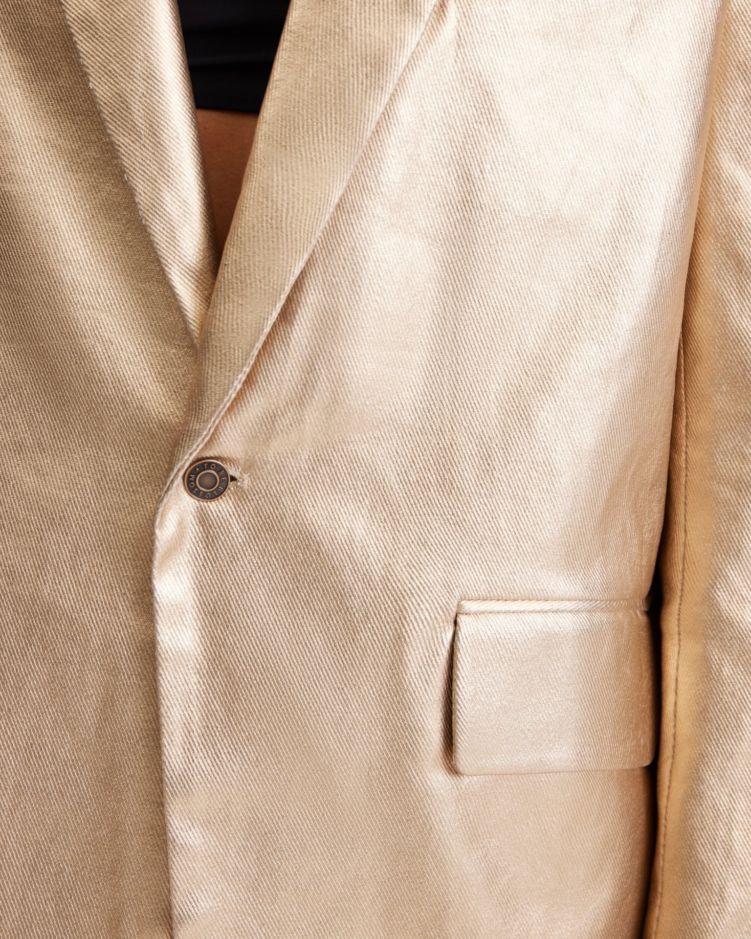 Jacket with a Metallic Effect, Golden — photo 9