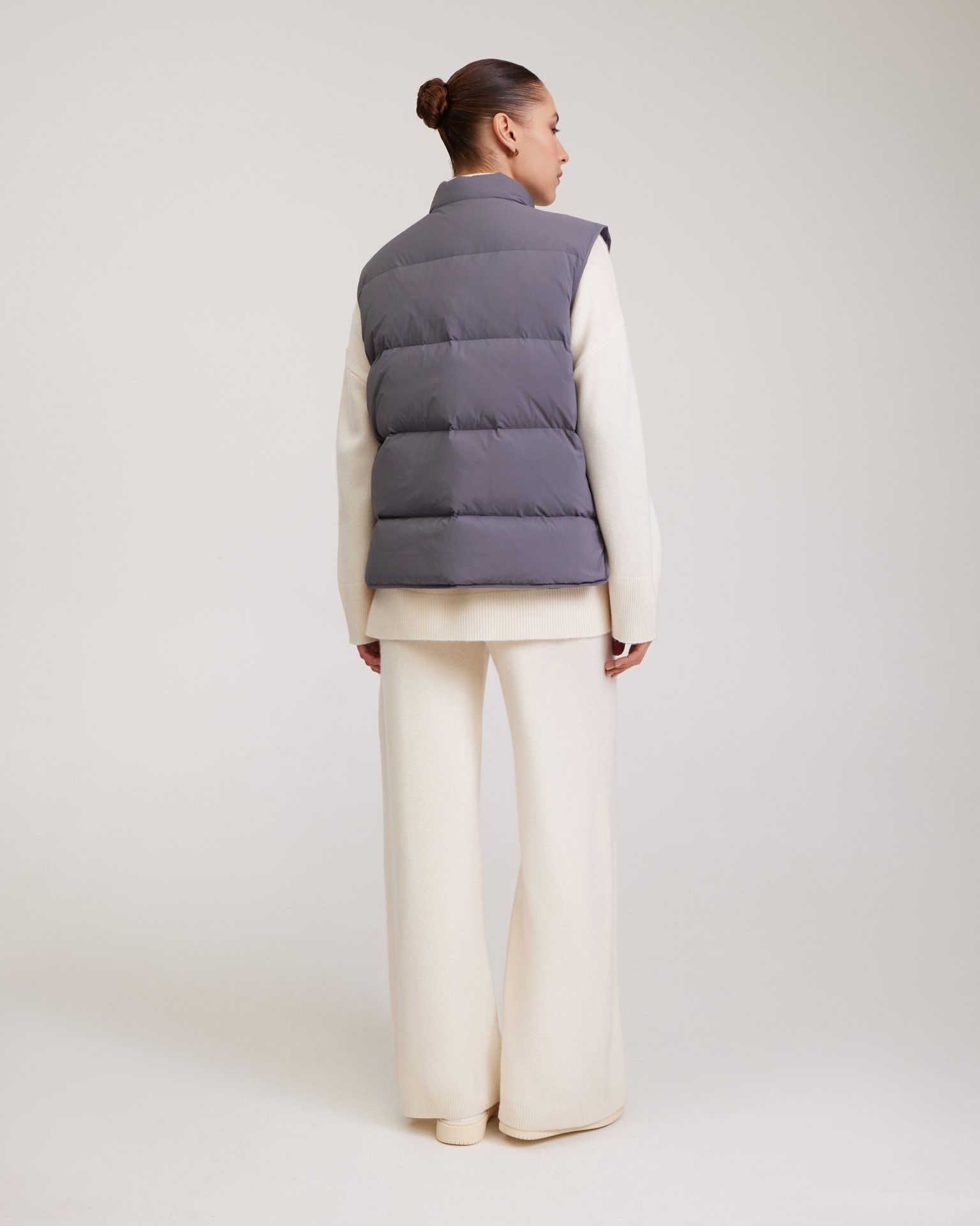 Down Gilet, Grey — photo 3