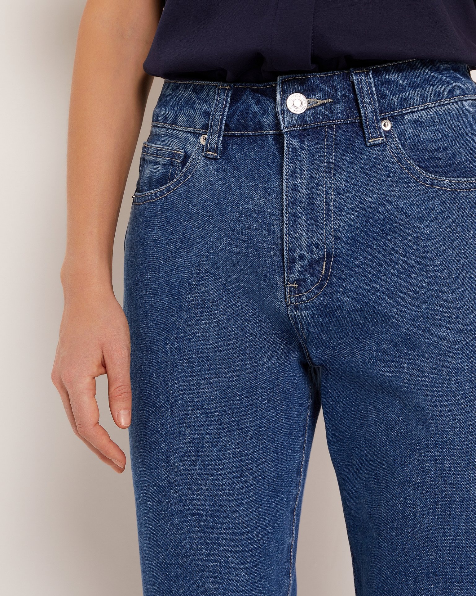 Five-pocket jeans, Blue — photo 7