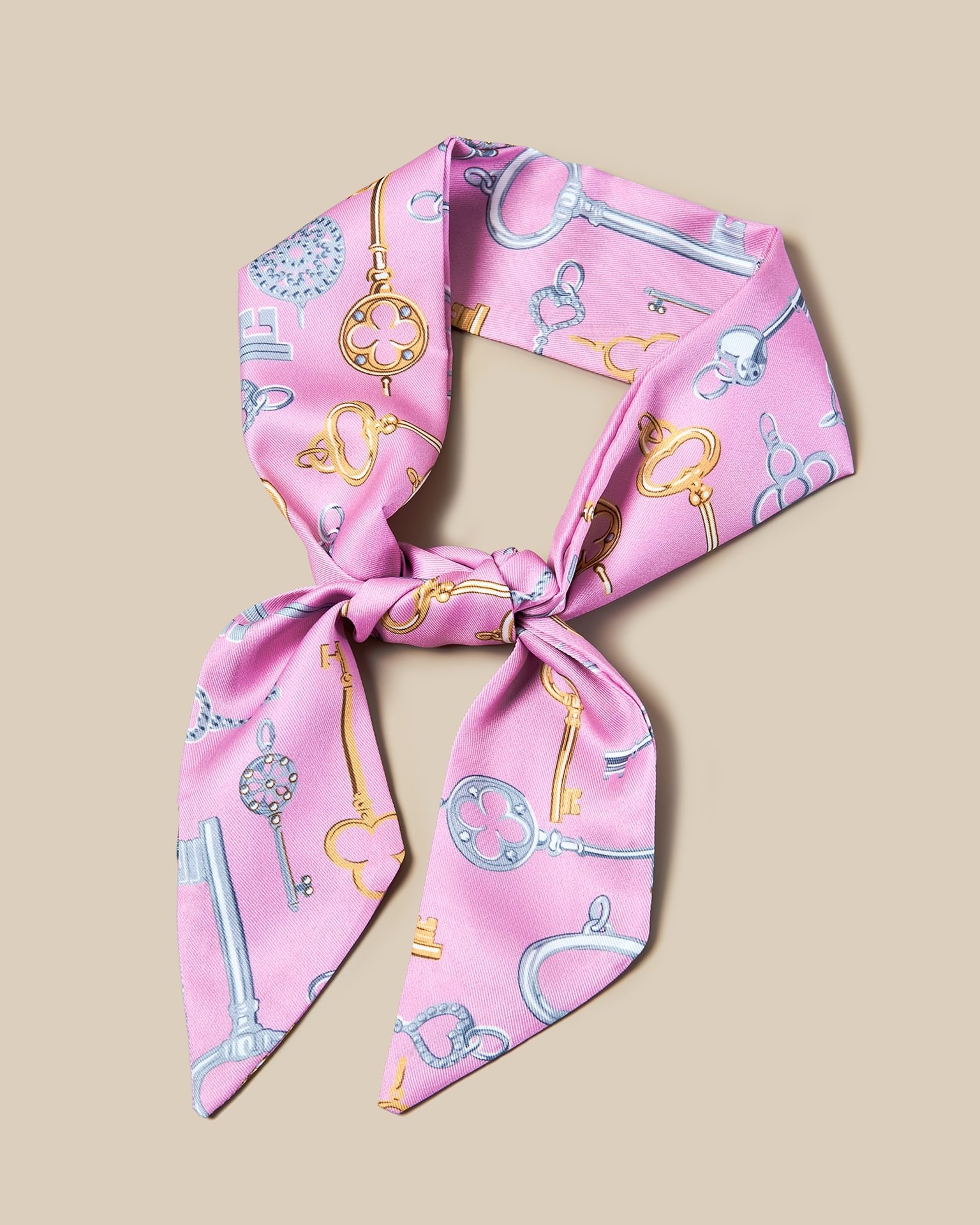 Women's neck scarf, Pink