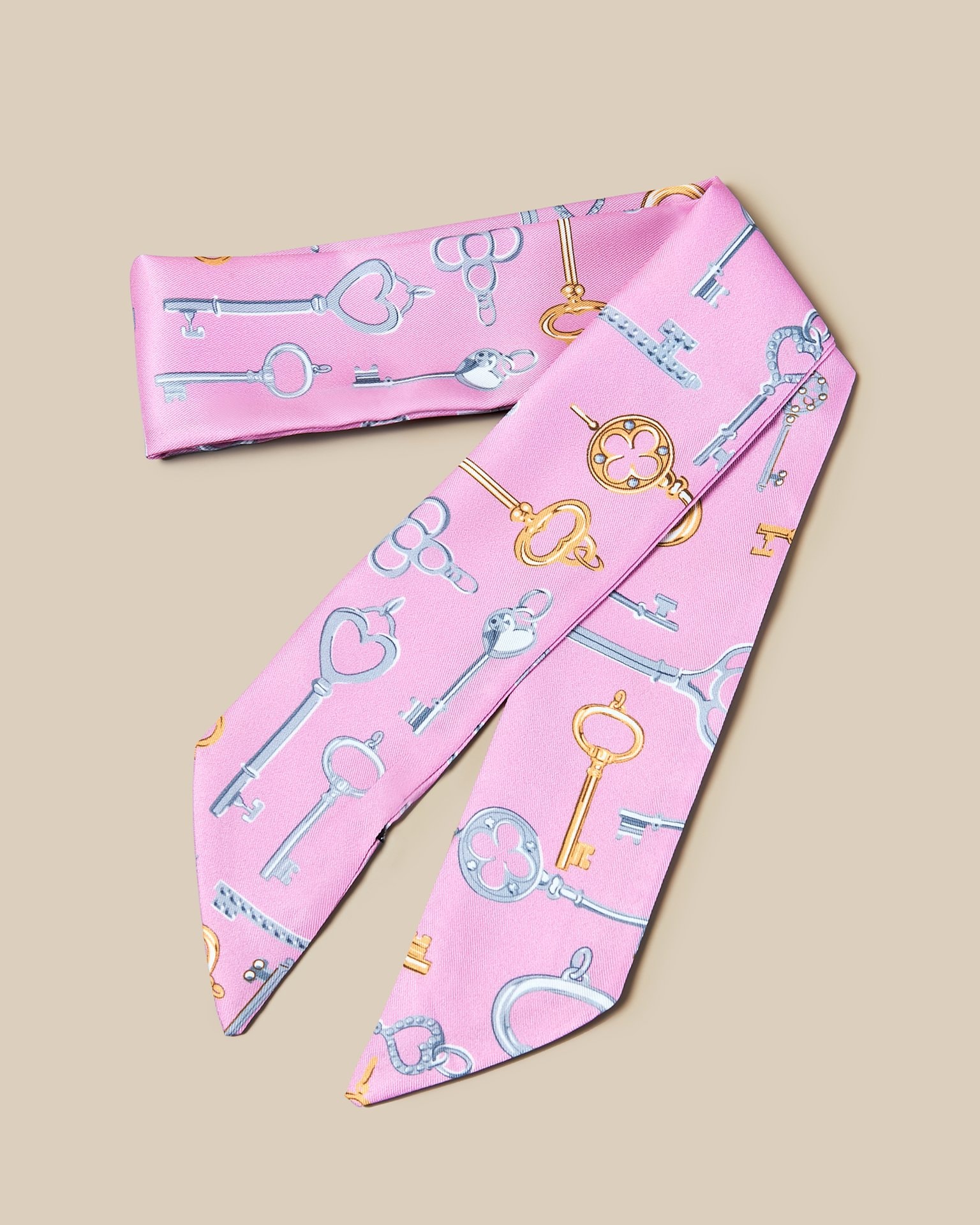 Women's neck scarf, Pink — photo 2