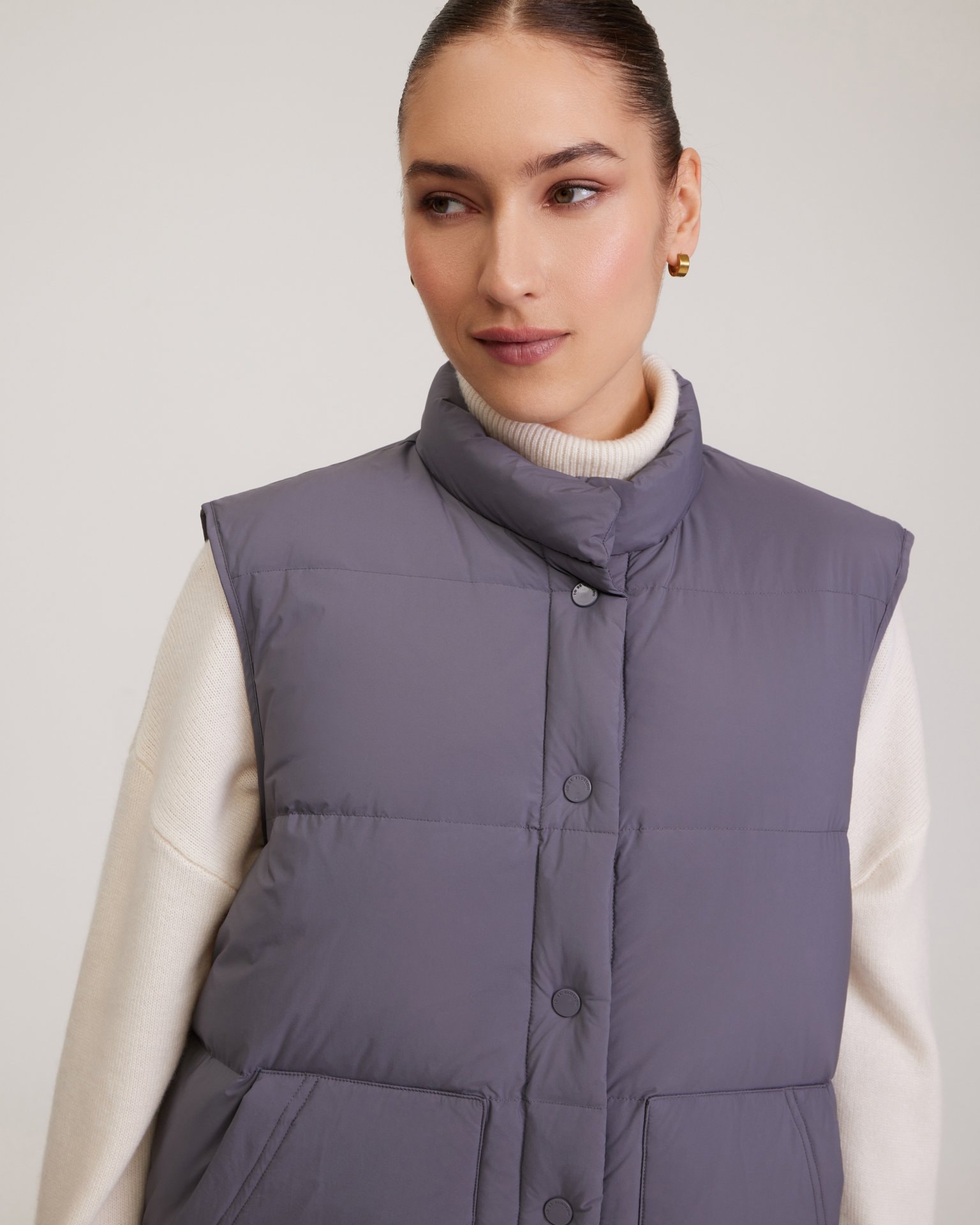 Down Gilet, Grey — photo 6