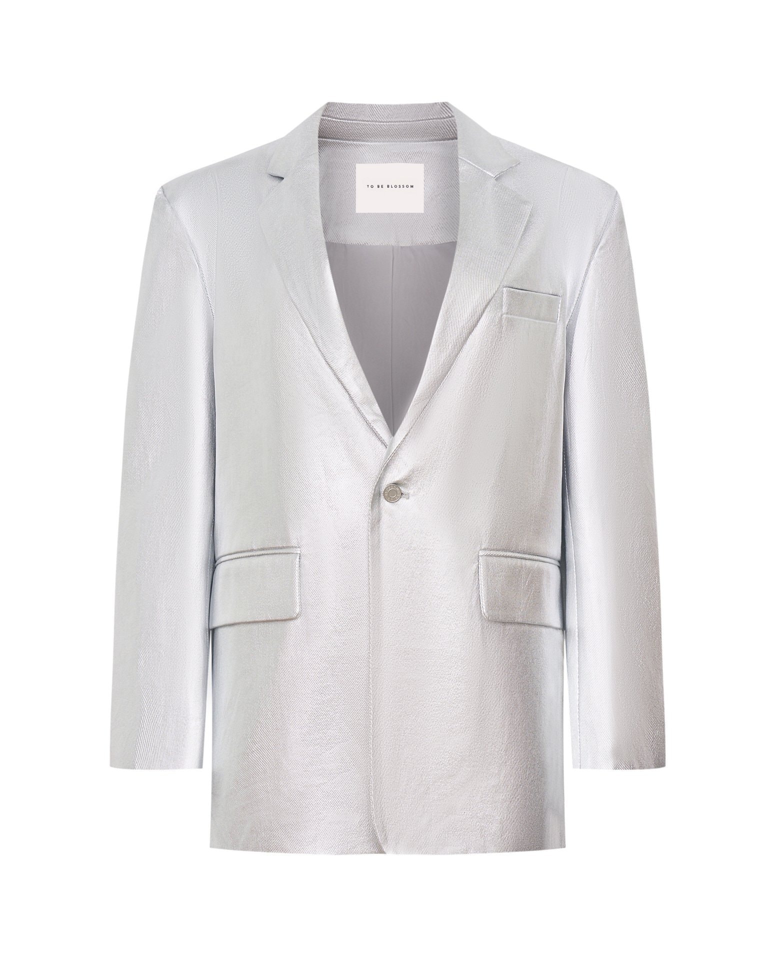 Metallic-effect jacket, Silver — photo 10