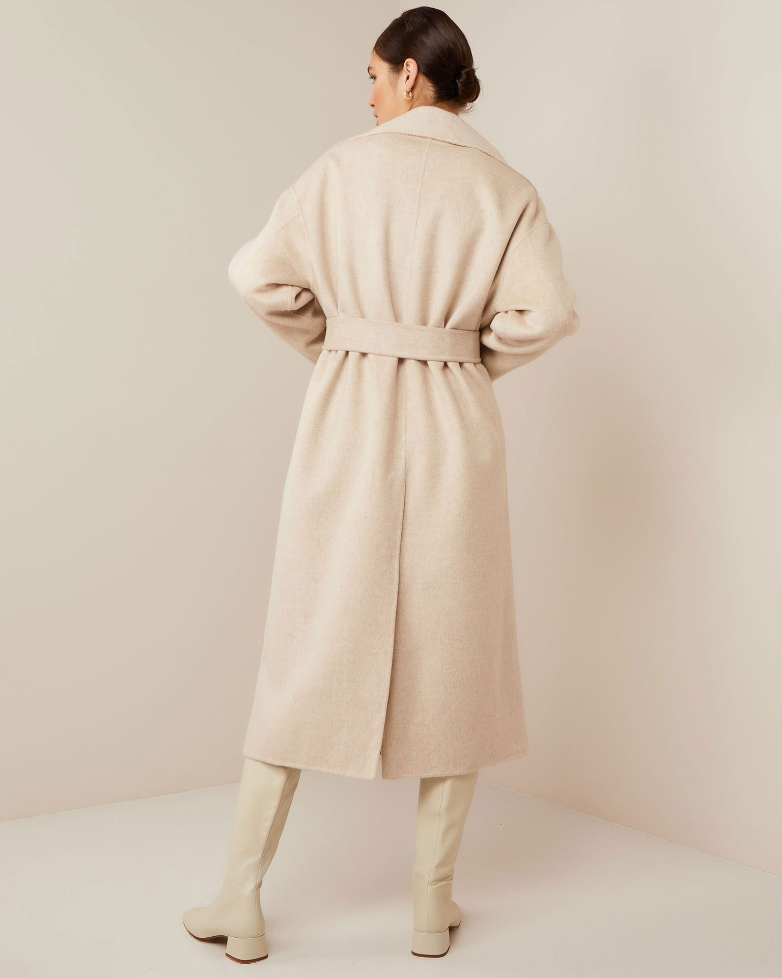 Wrap coat, Beige — photo 4