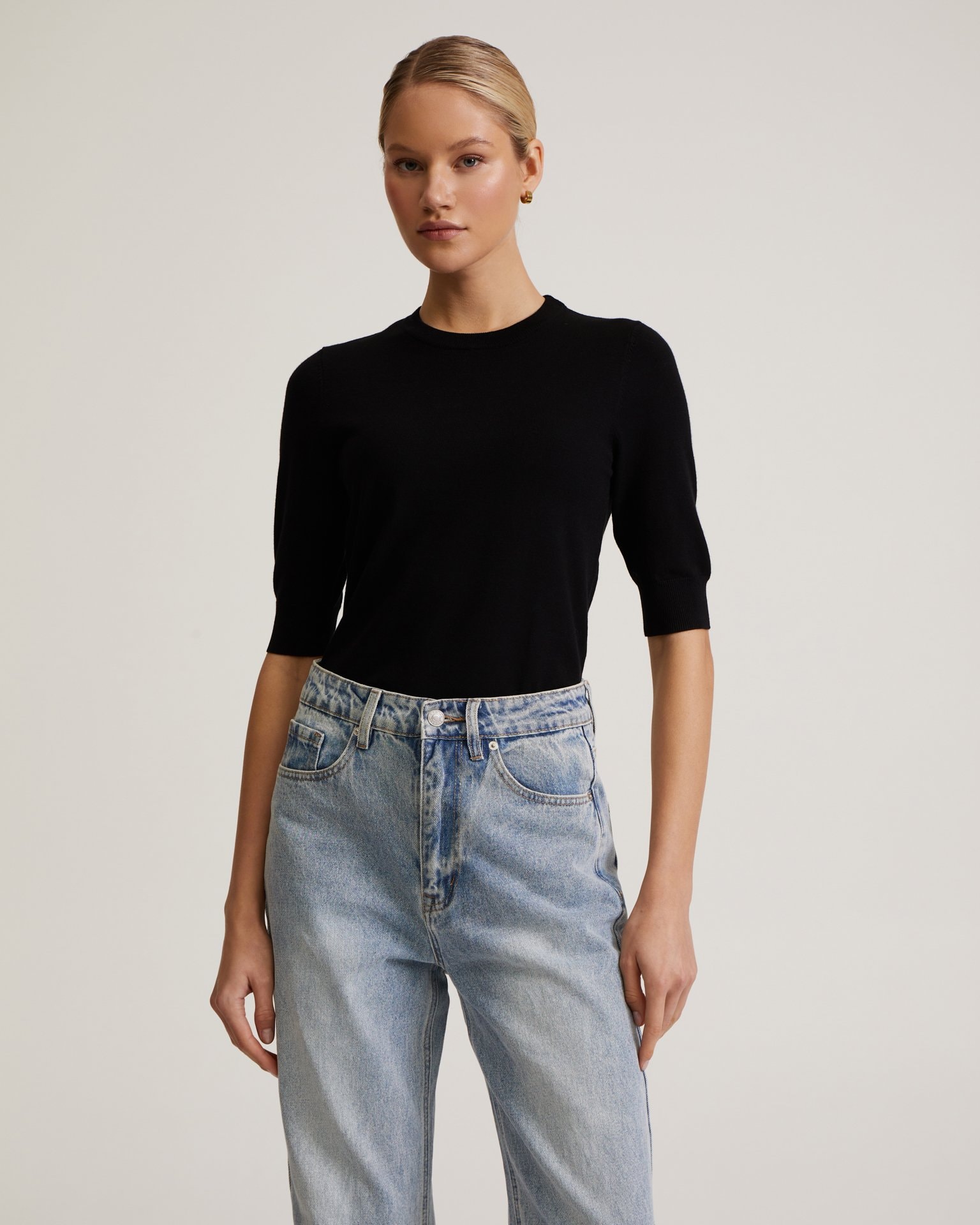 Distressed jeans, Sky blue — photo 5