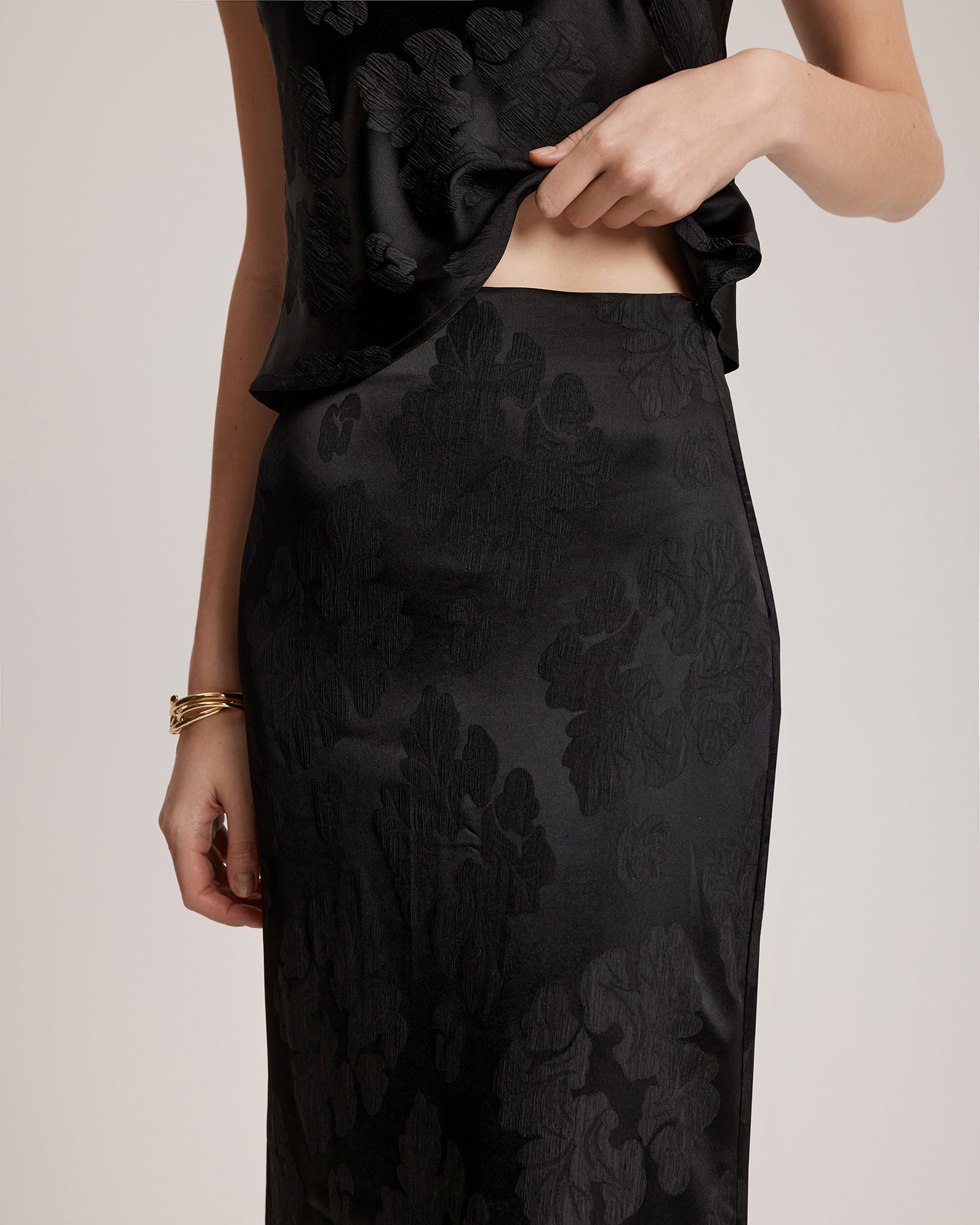 Maxi Skirt, Black — photo 6