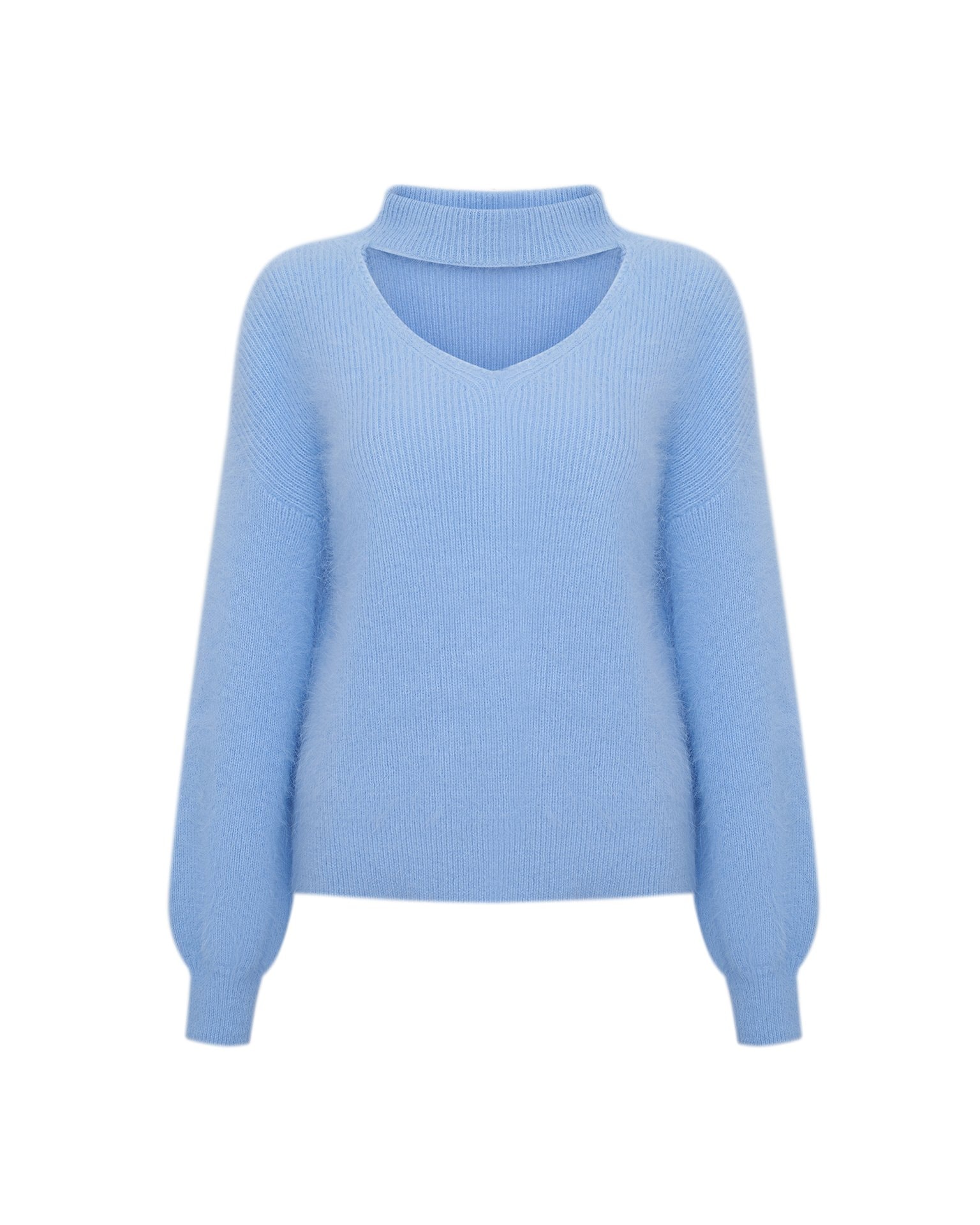 Soft angora jumper, Sky Blue — photo 2