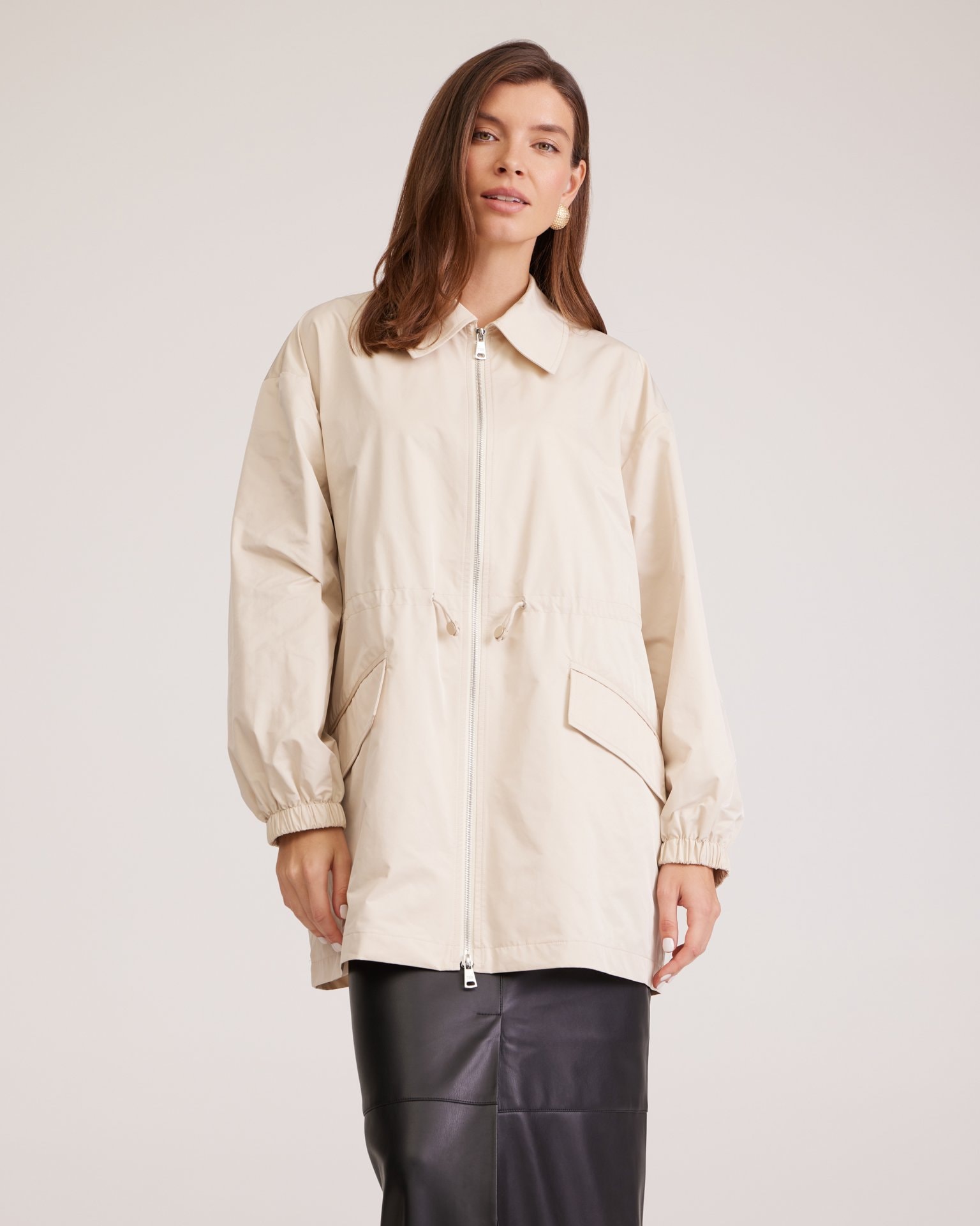 Cream trench coat, Beige — photo 10