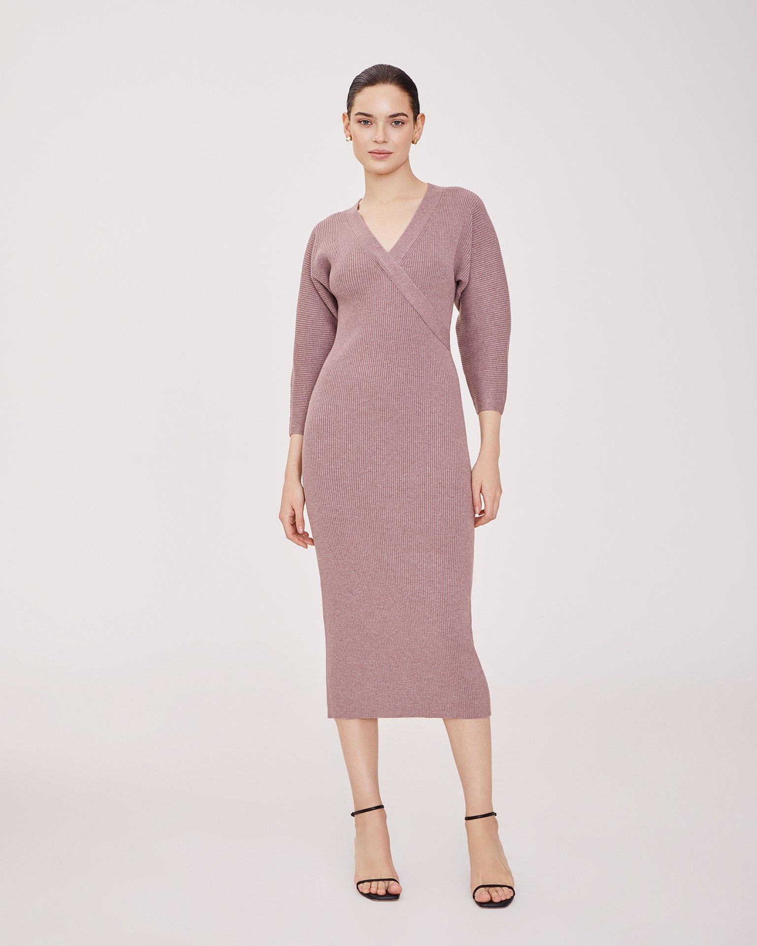 Wrap dress, Grey-Brown — photo 2