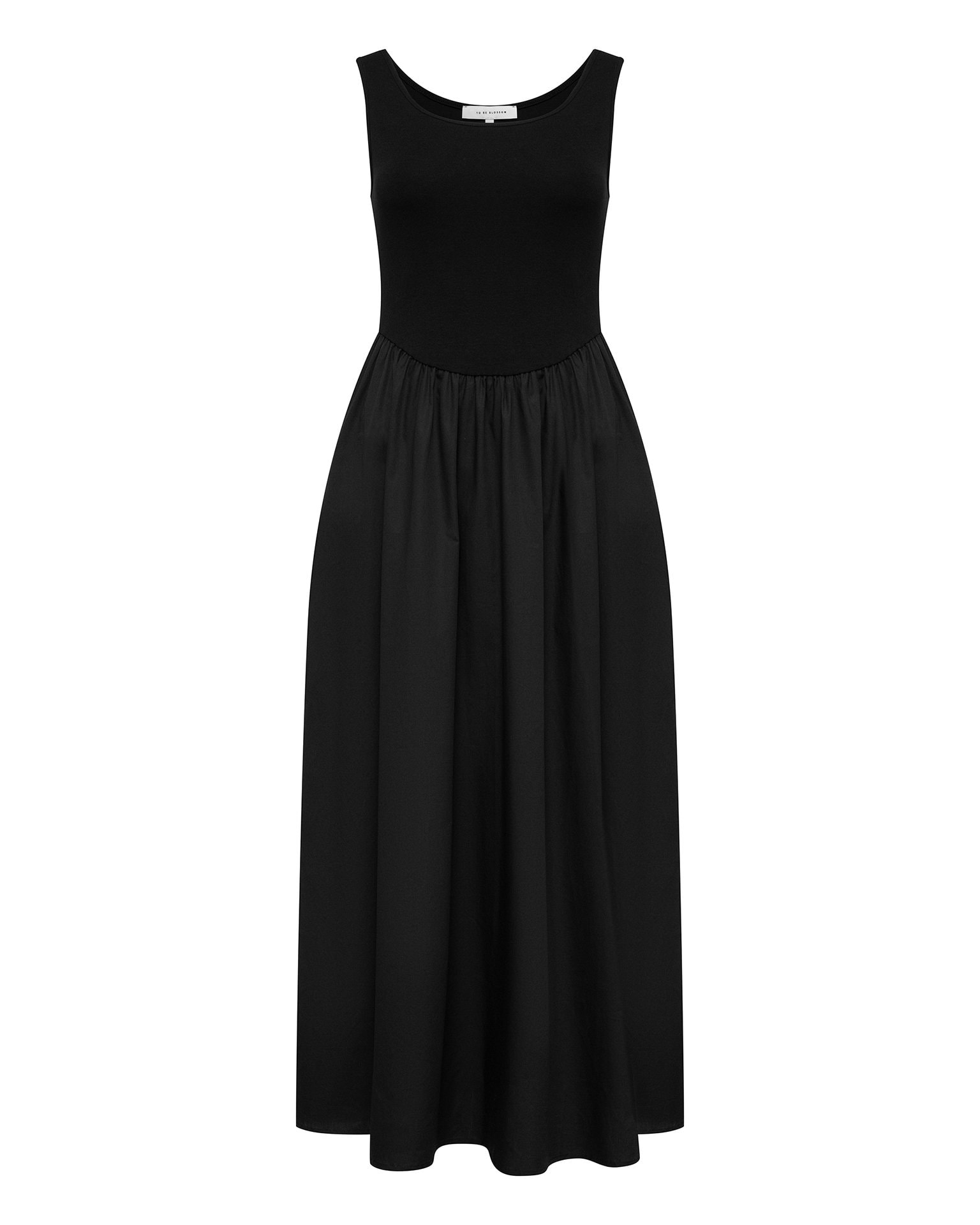 Black Pinafore Dress, Black — photo 8