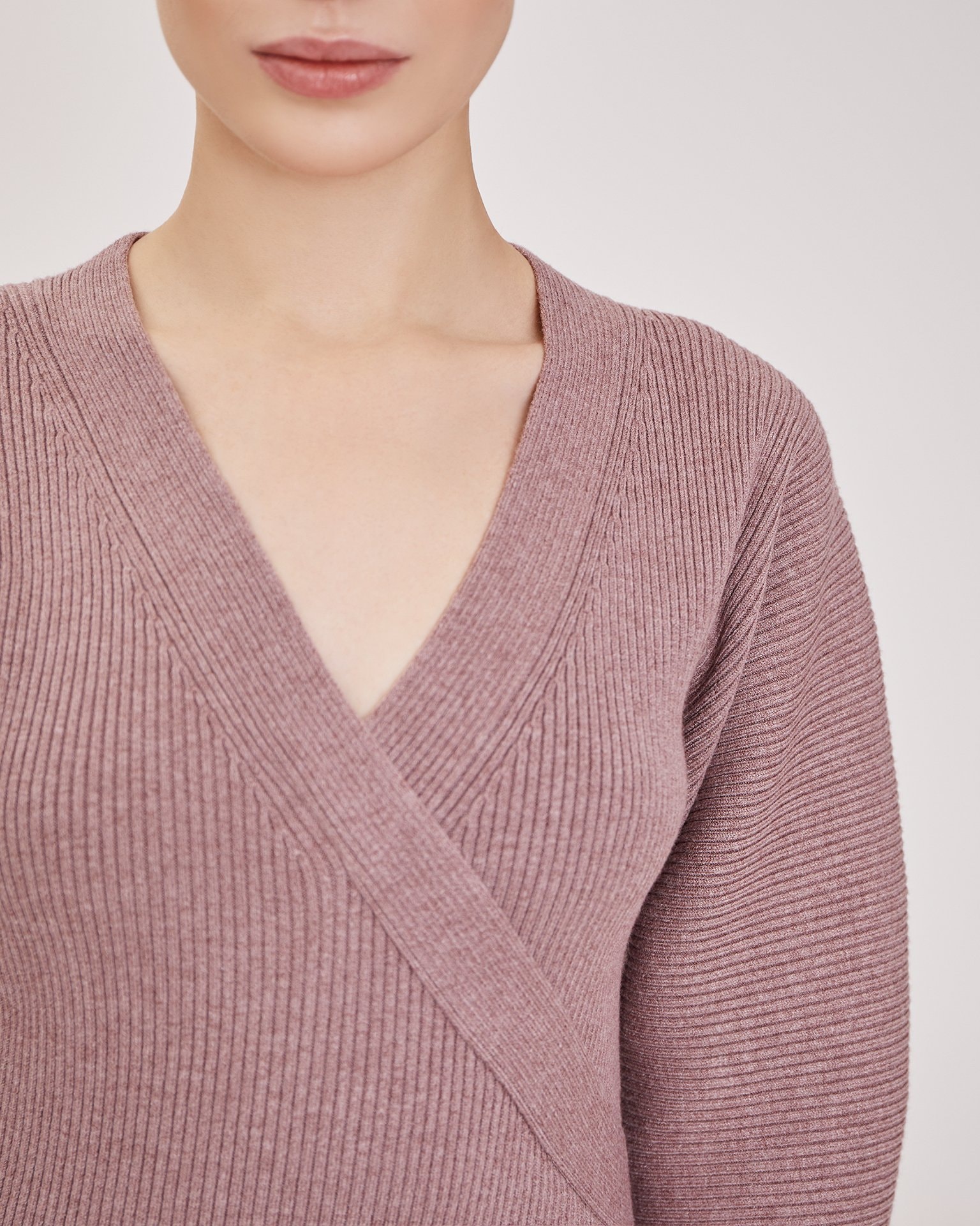 Wrap dress, Grey-Brown — photo 5