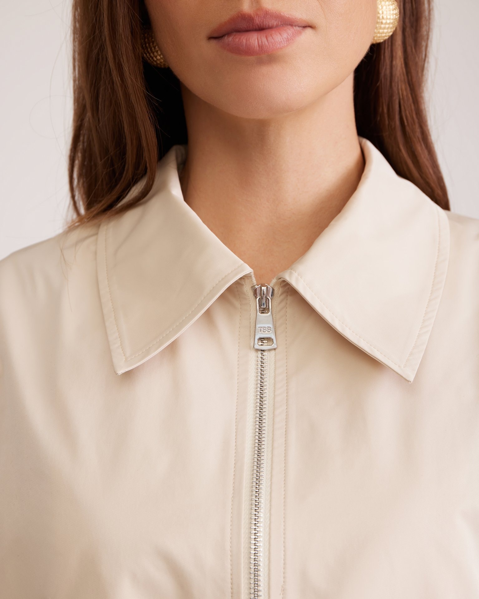 Cream trench coat, Beige — photo 13