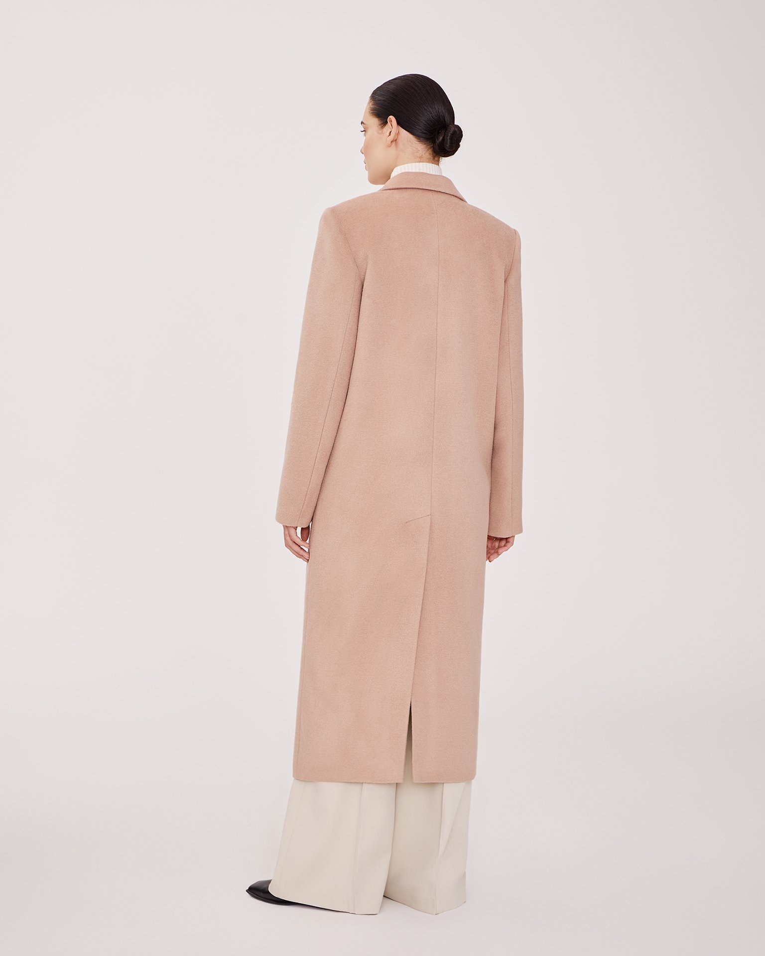 Blended Wool Coat, Beige — photo 3