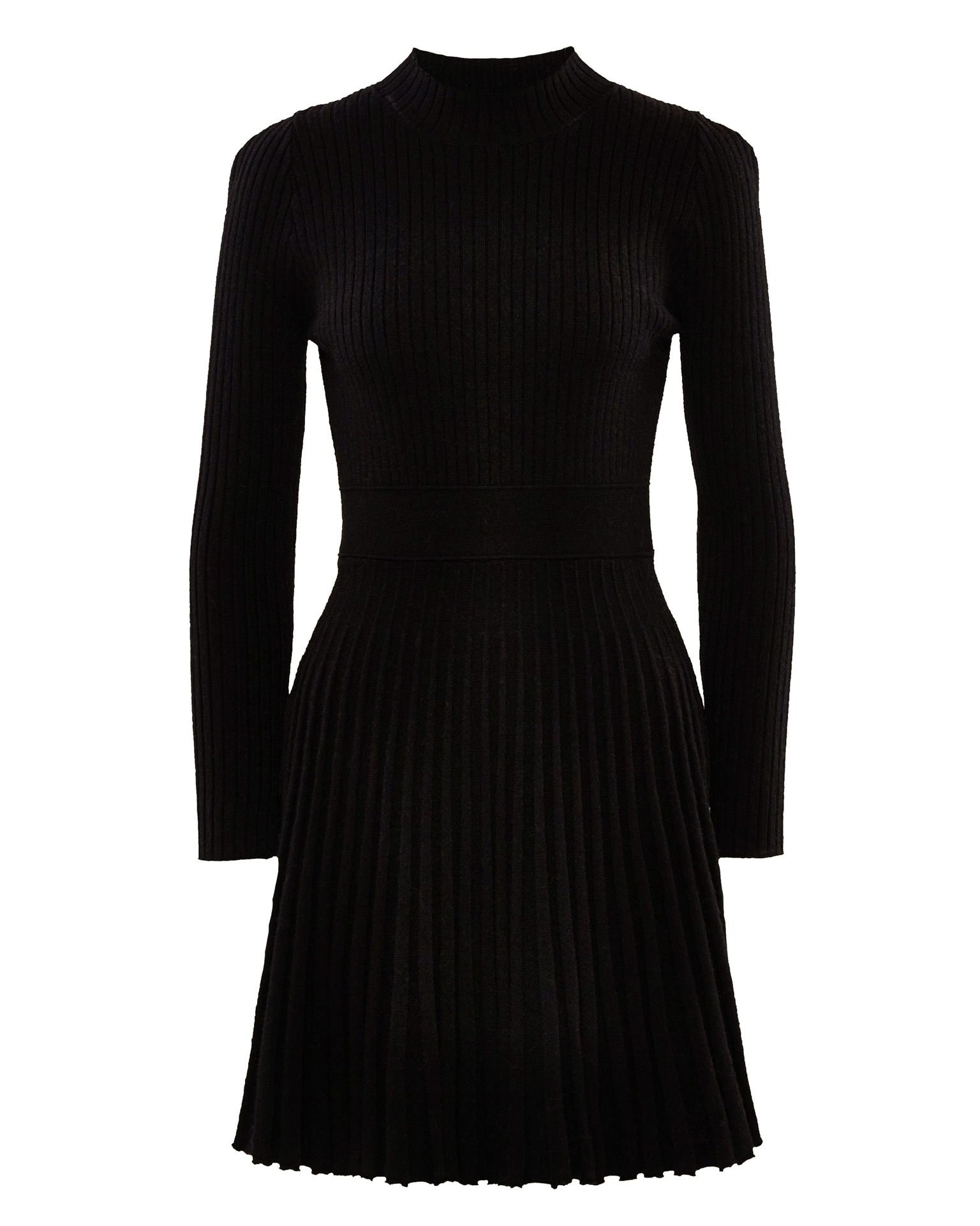 Pleated dress, Black — photo 7