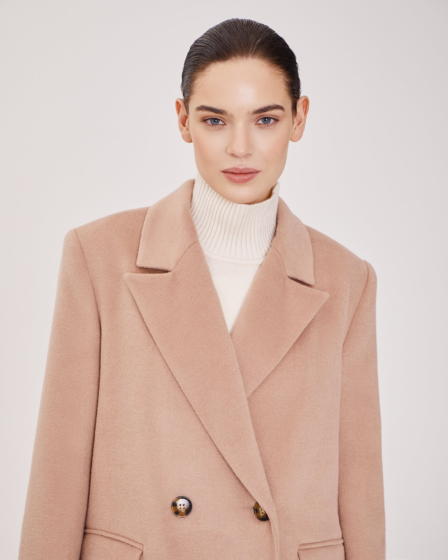 Blended Wool Coat, Beige — photo 5