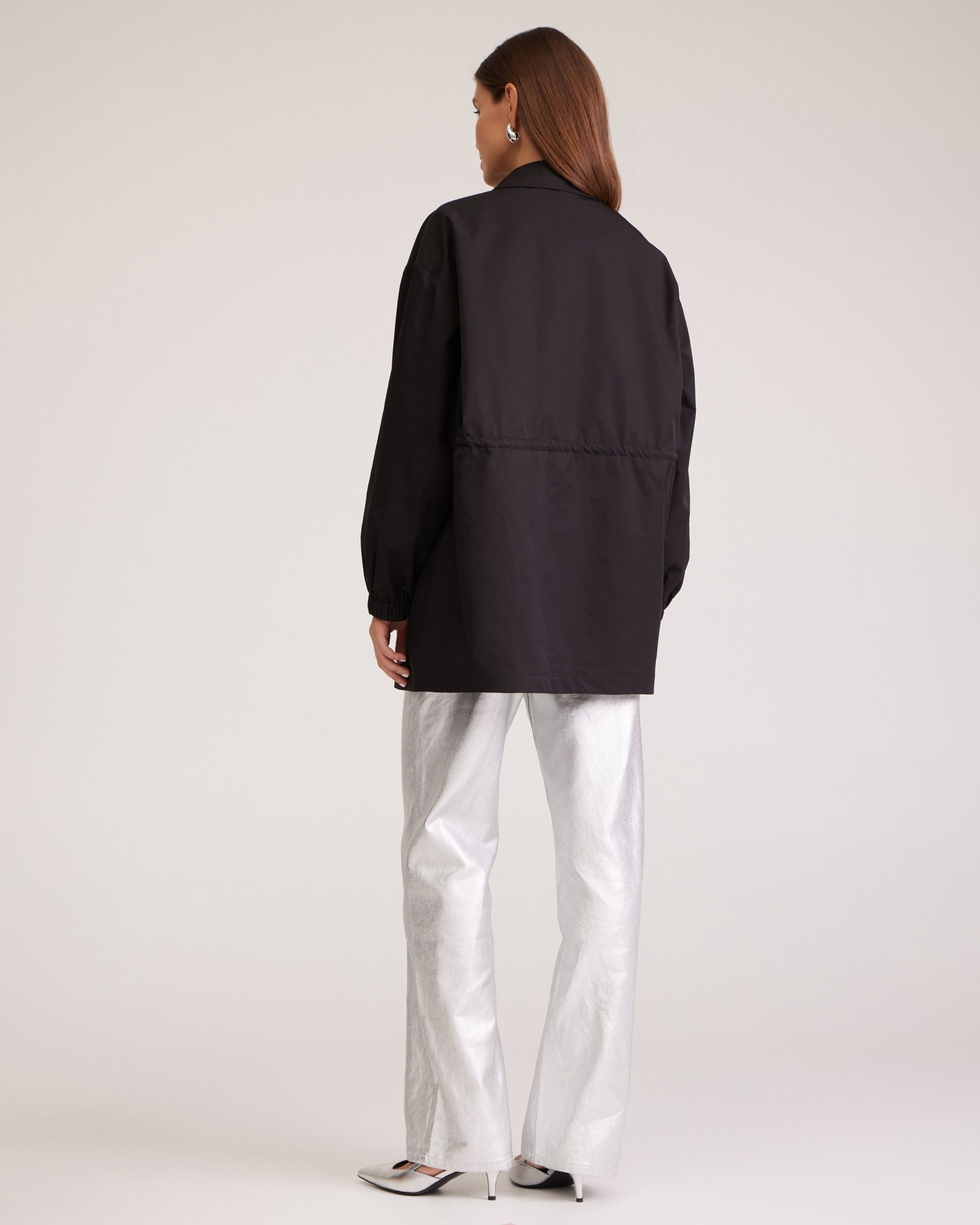 Trench coat in black, Black — photo 3