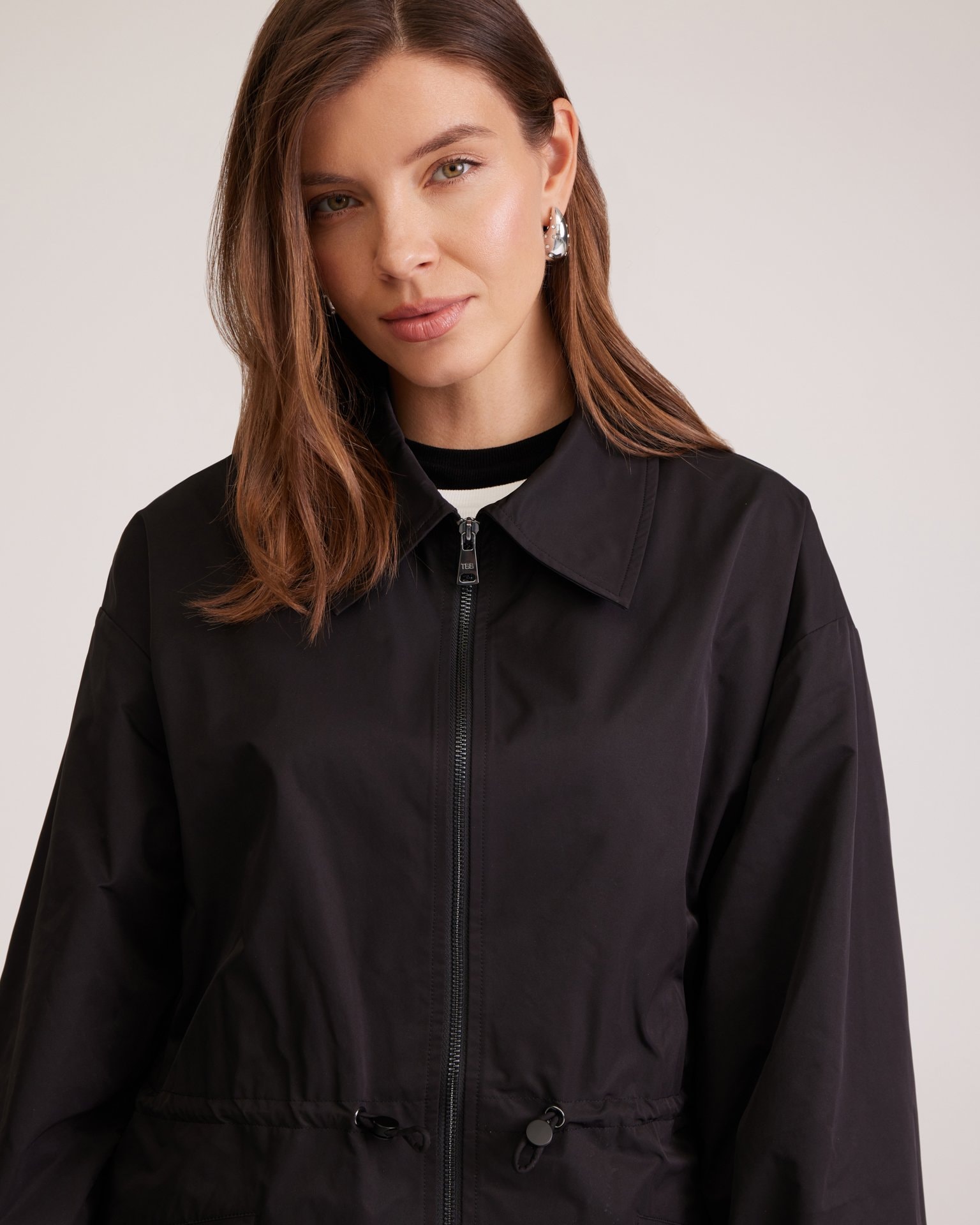 Trench coat in black, Black — photo 10