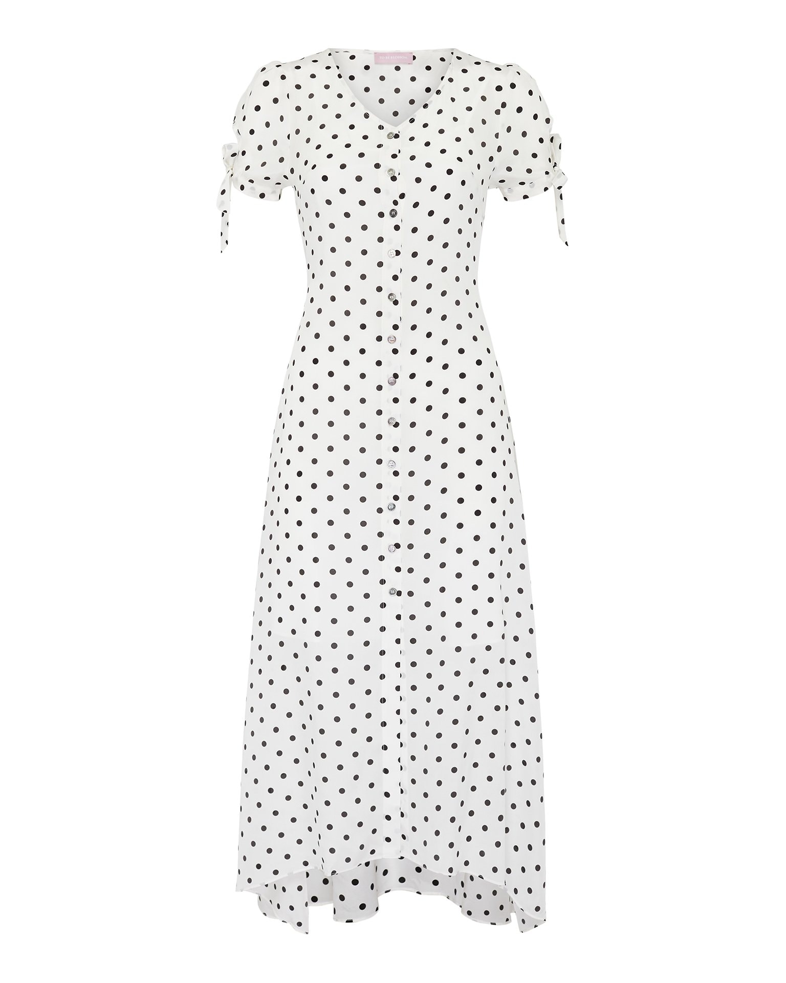 100% Silk Dress, White — photo 7