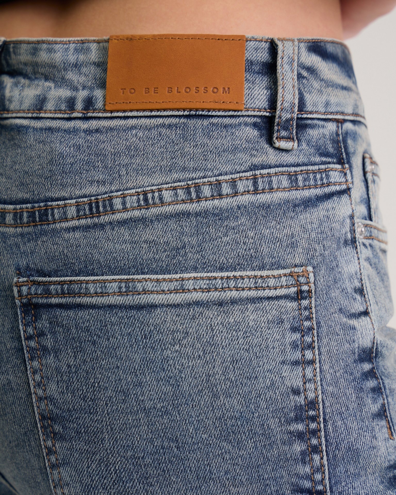 Flared jeans in dusty blue, Light Blue — photo 8