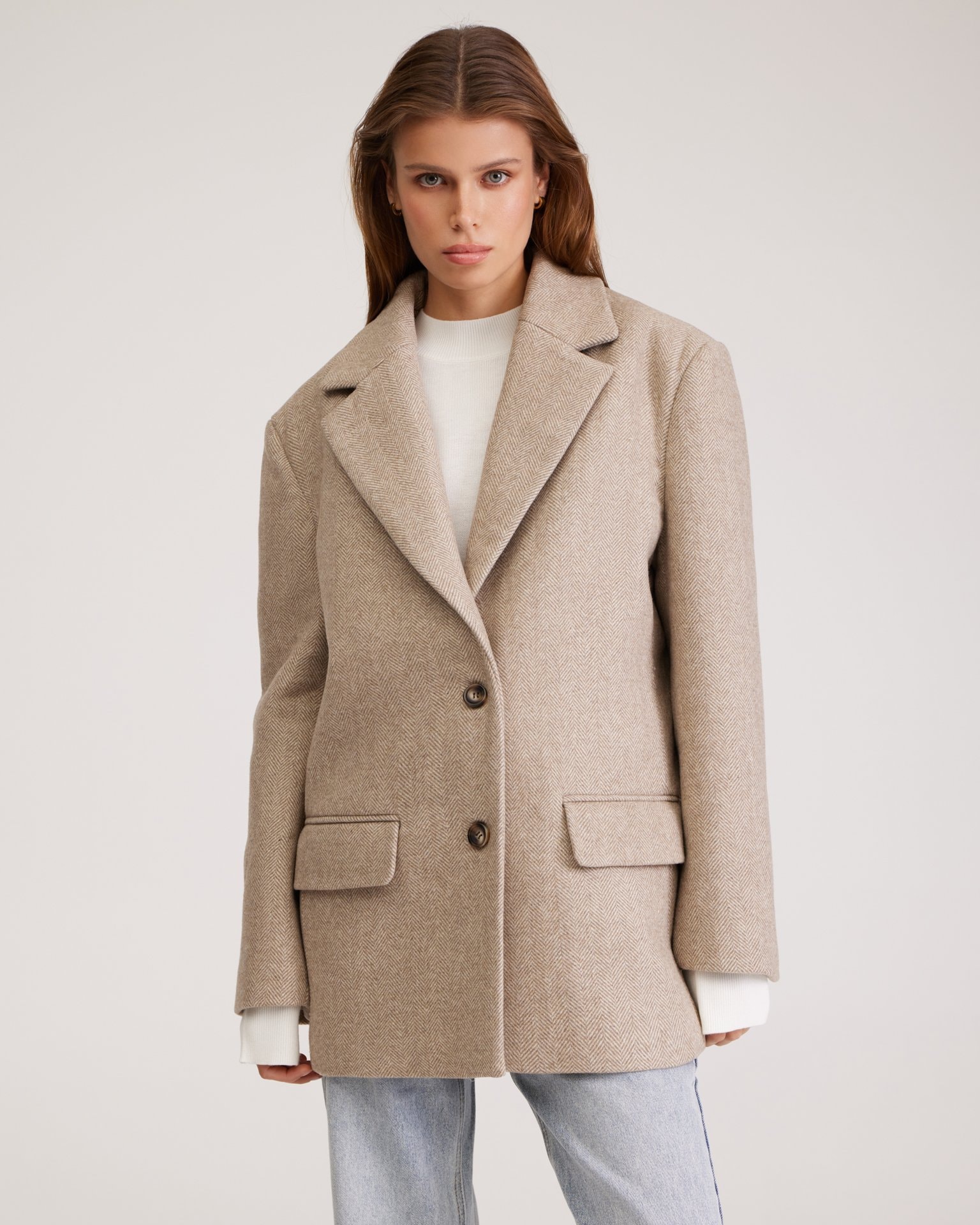 Wool jacket, Beige