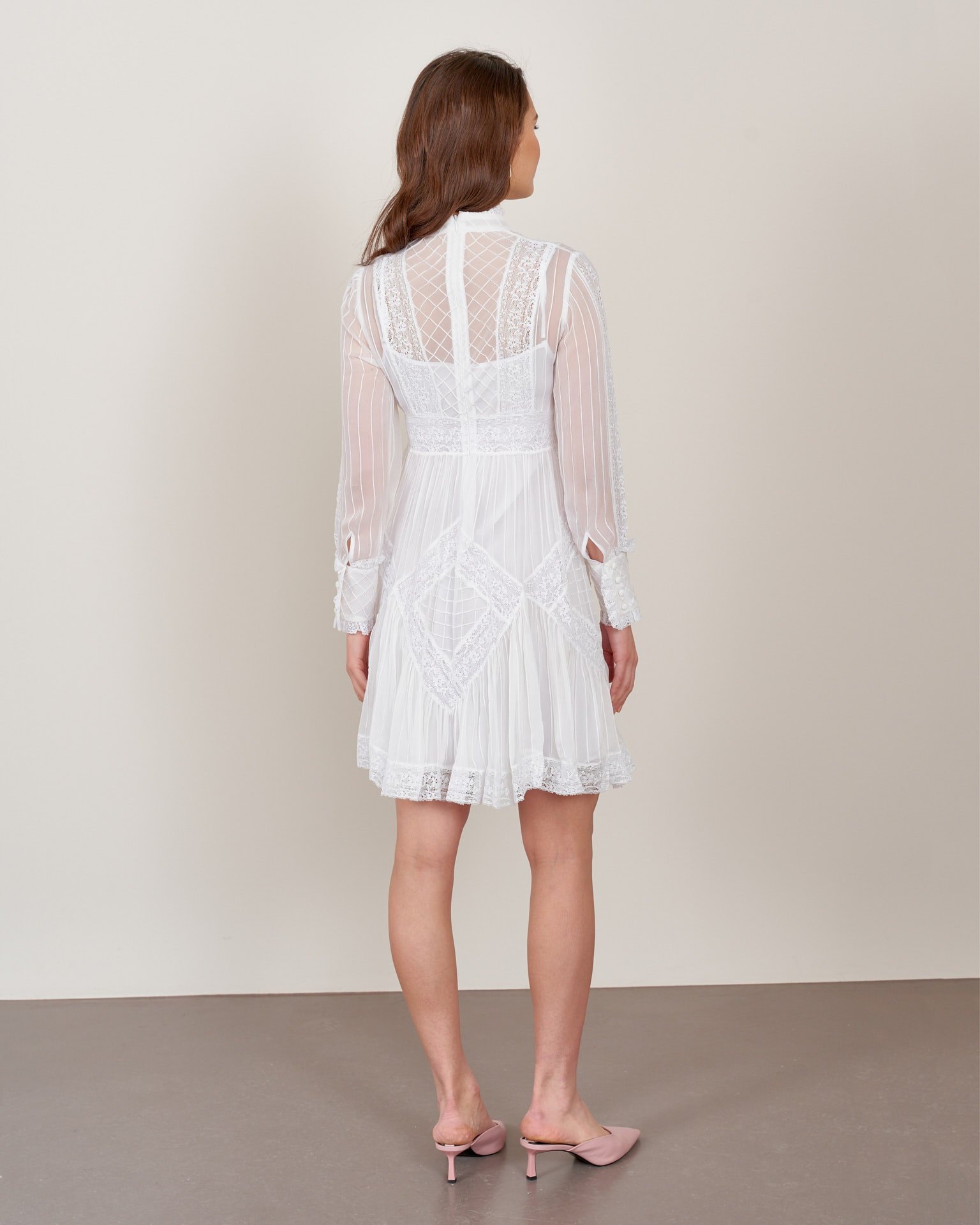 Dress made from 100% silk, White — photo 6