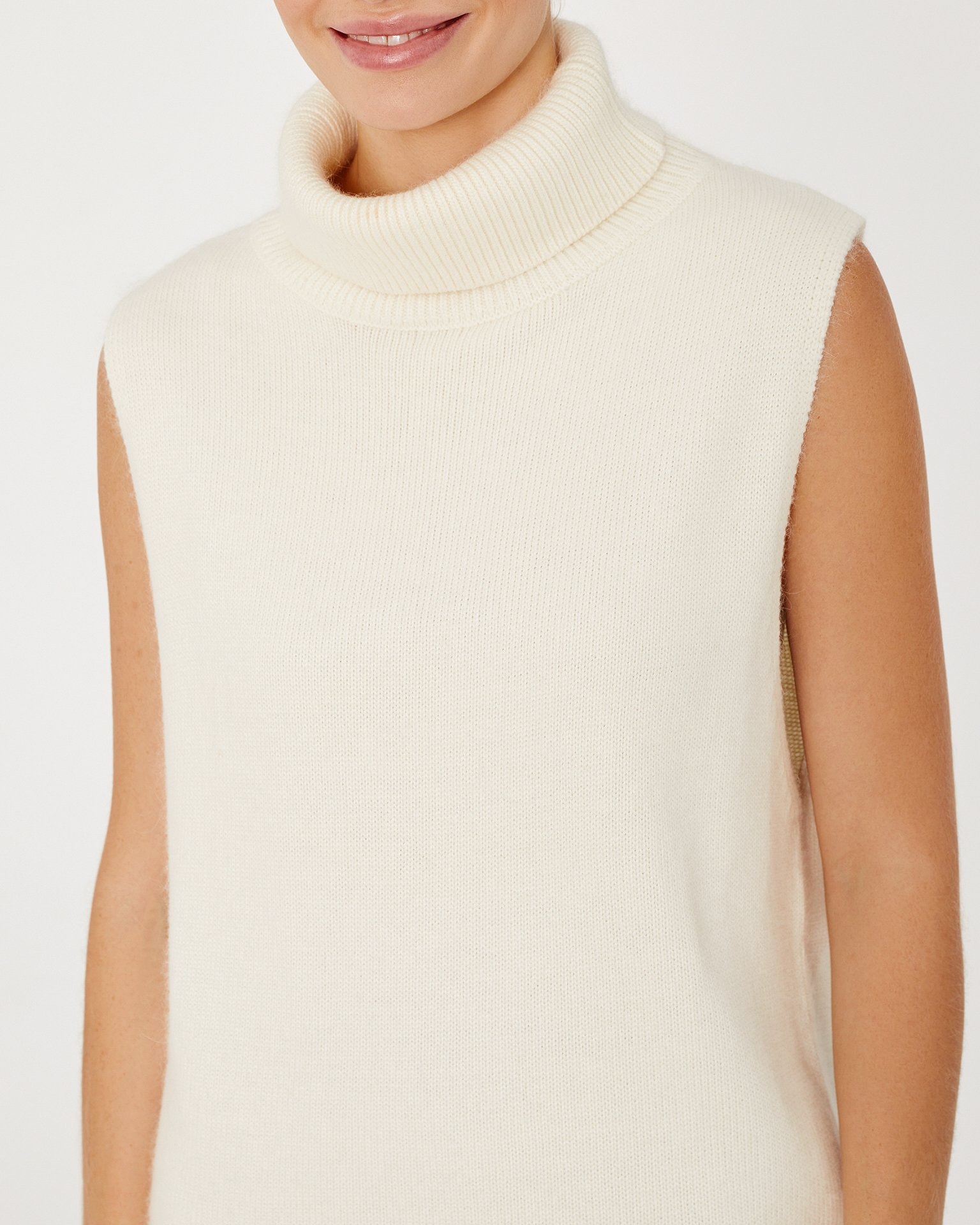 Wool and cashmere jumper, White — photo 5