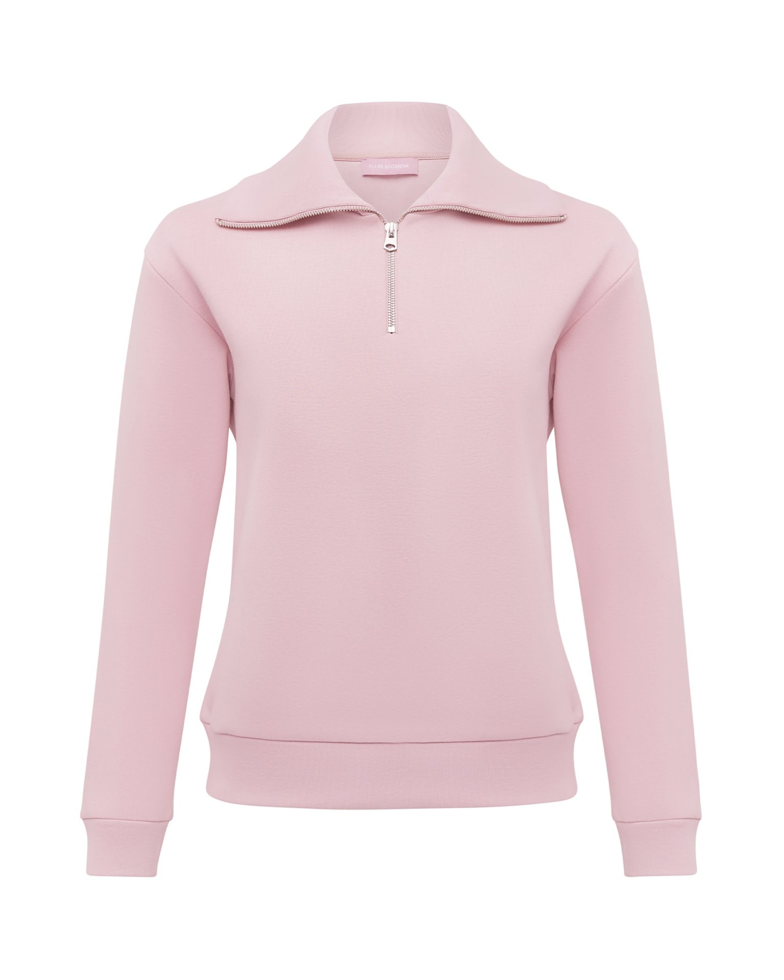Zip-collar sweater, Pink — photo 7