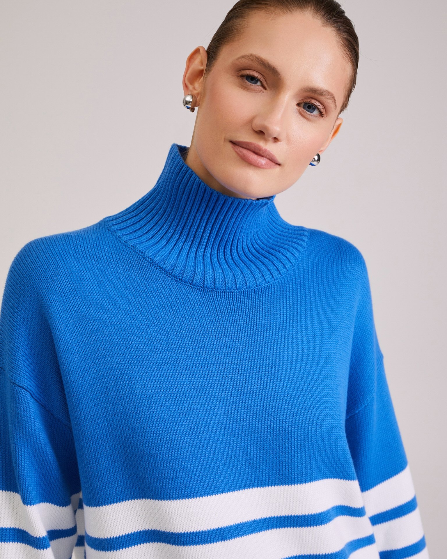 Striped jumper, Blue — photo 4