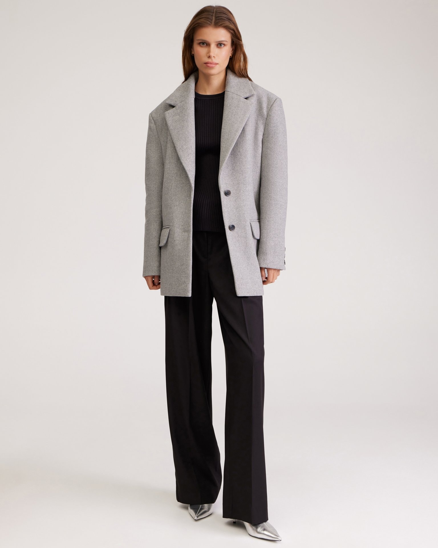 Grey wool blazer, Grey