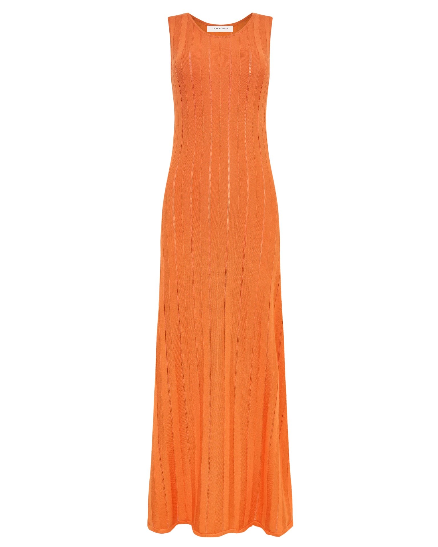 Fine-knit dress, Orange — photo 8