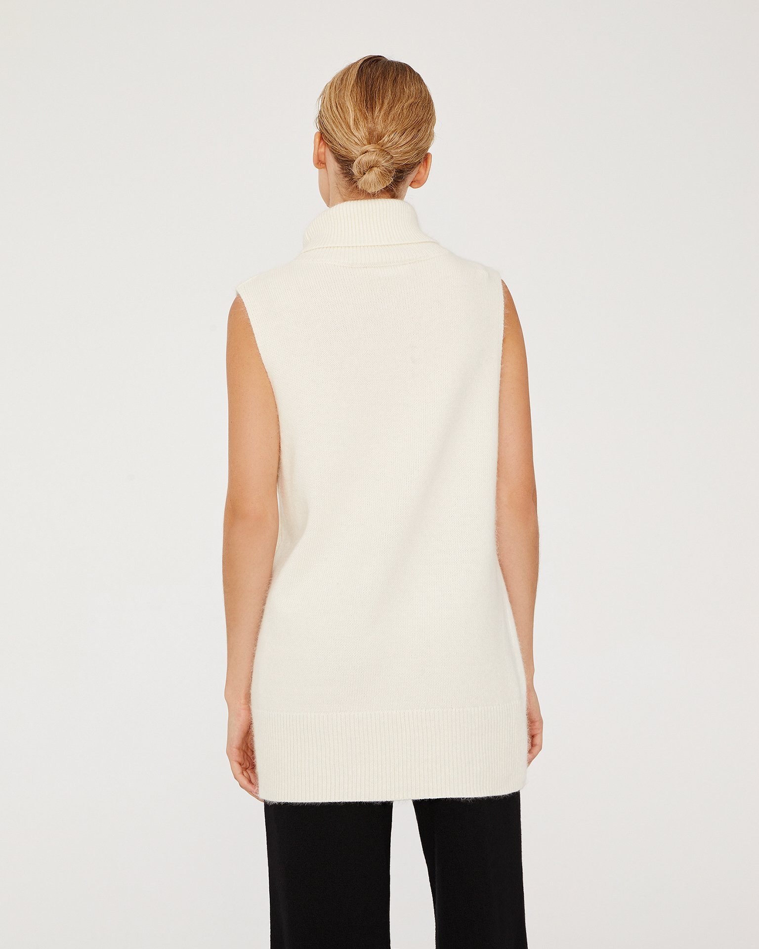 Wool and cashmere jumper, White — photo 3