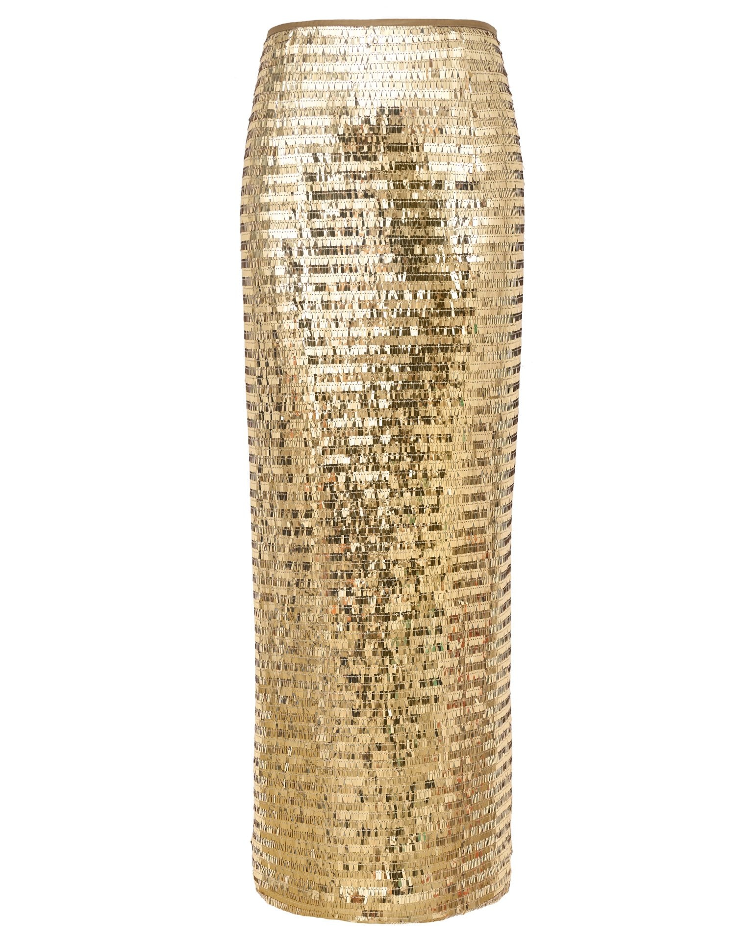 Sequin midi skirt, Gold — photo 8