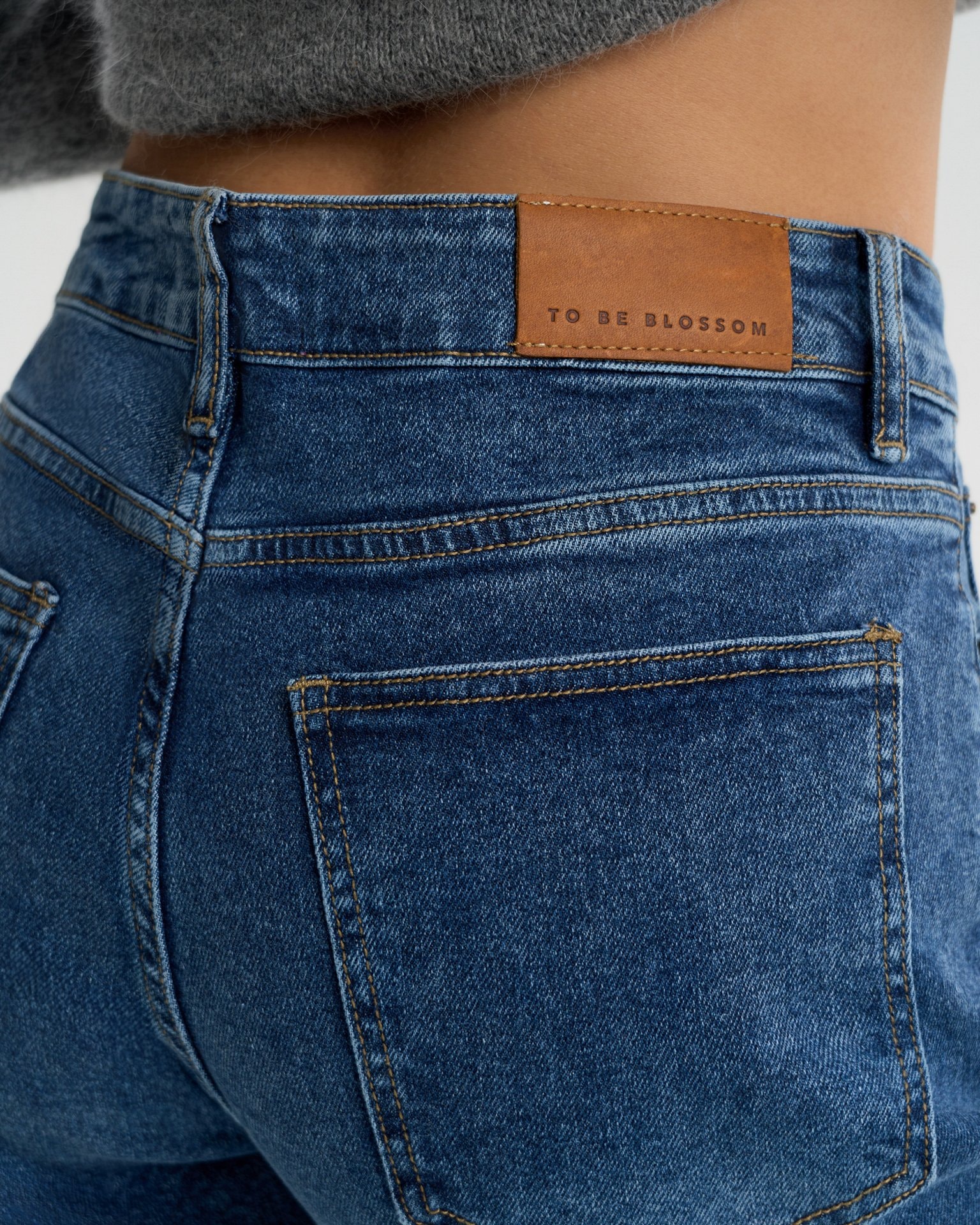 Flared jeans, Dark Blue — photo 4